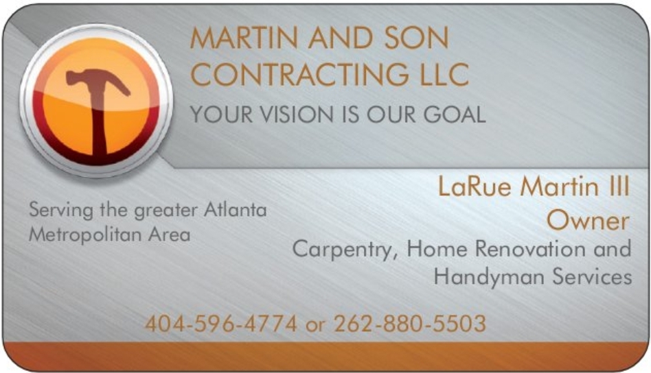 Martin and Son Contracting Logo