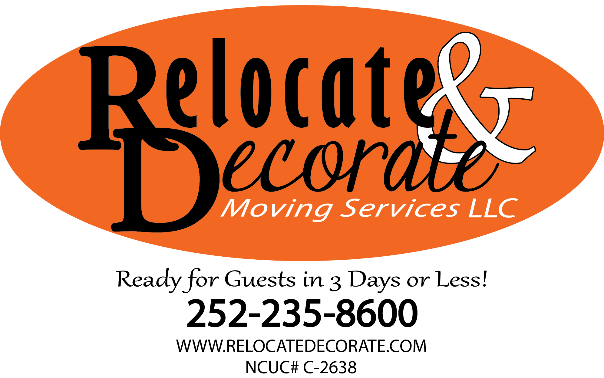 Relocate & Decorate Moving Services, LLC Logo