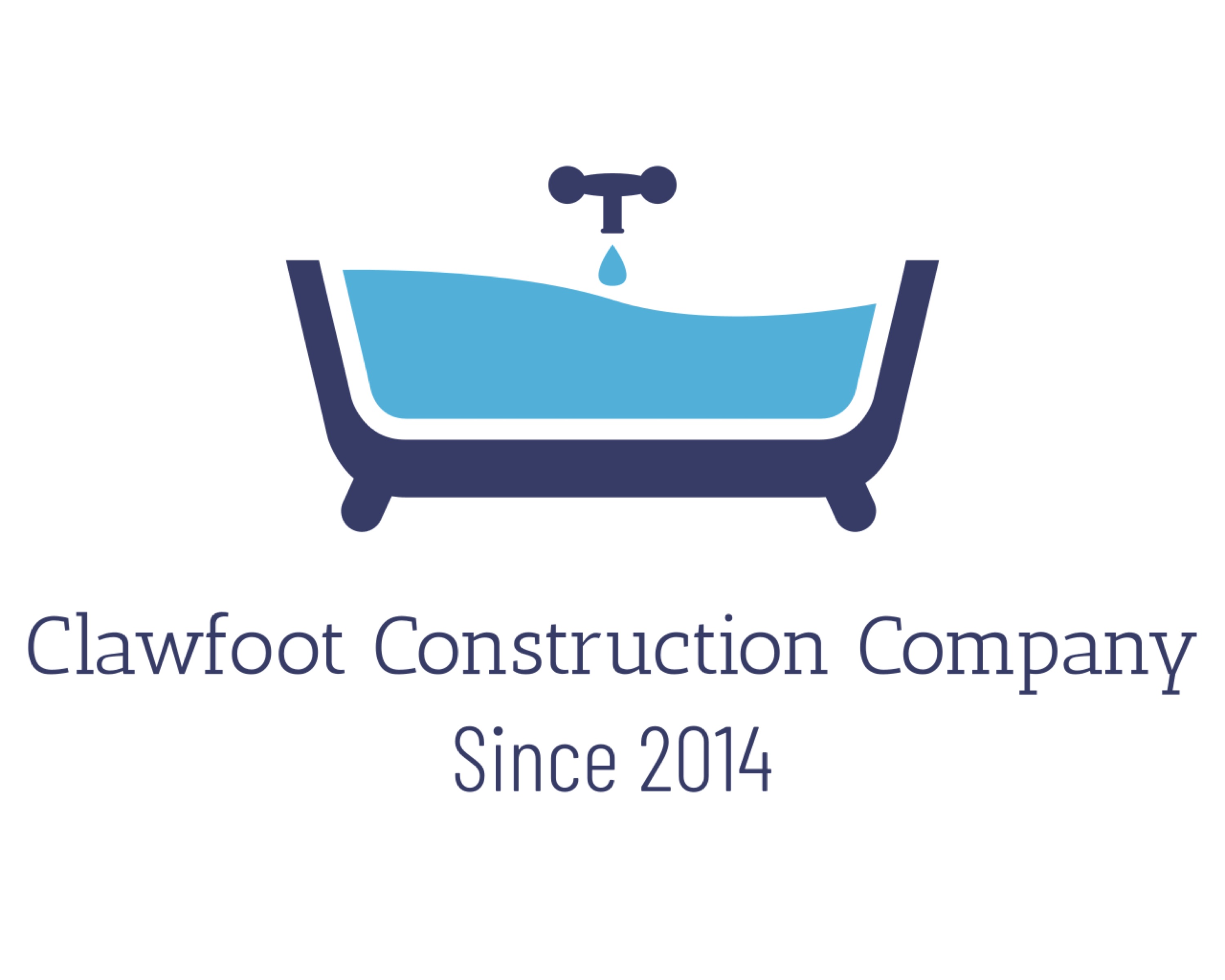 Clawfoot Construction Company Logo