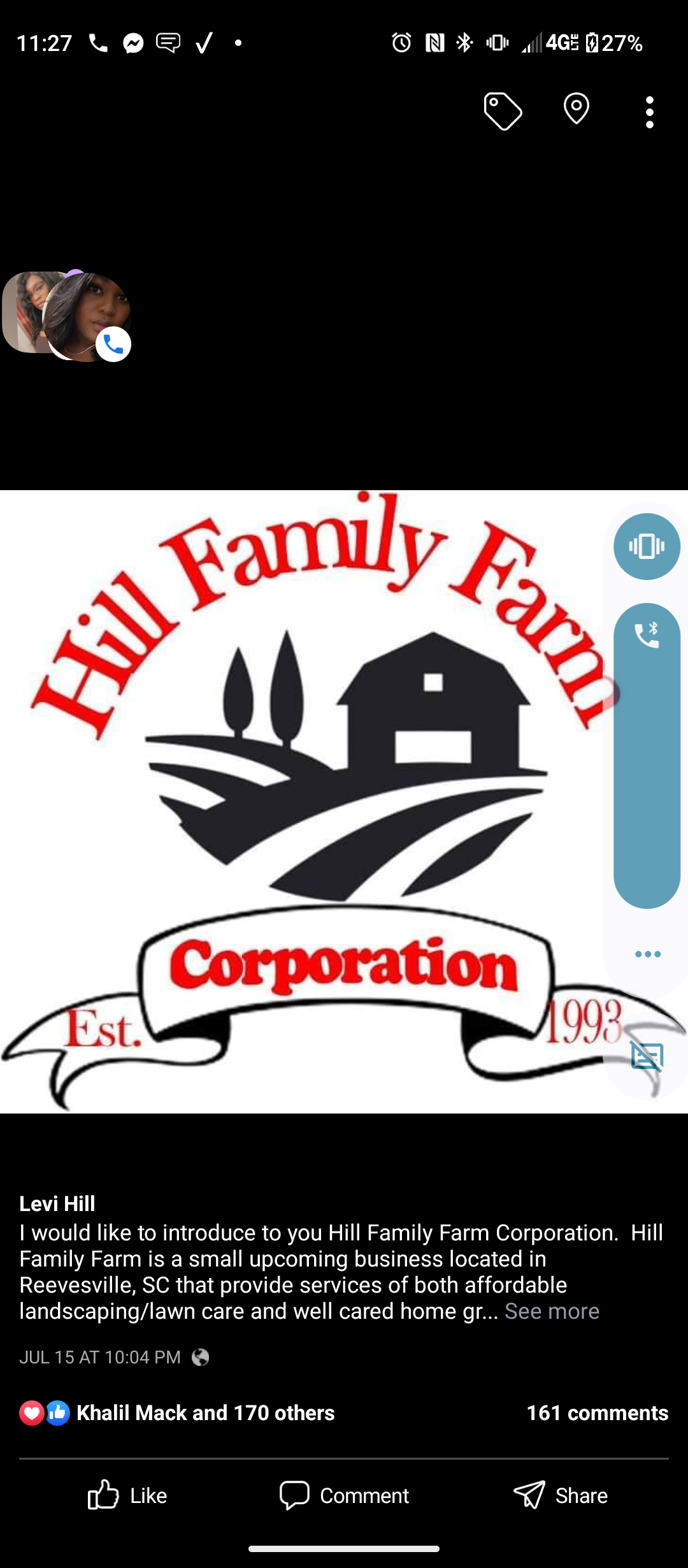 Hill's Family Farm Logo