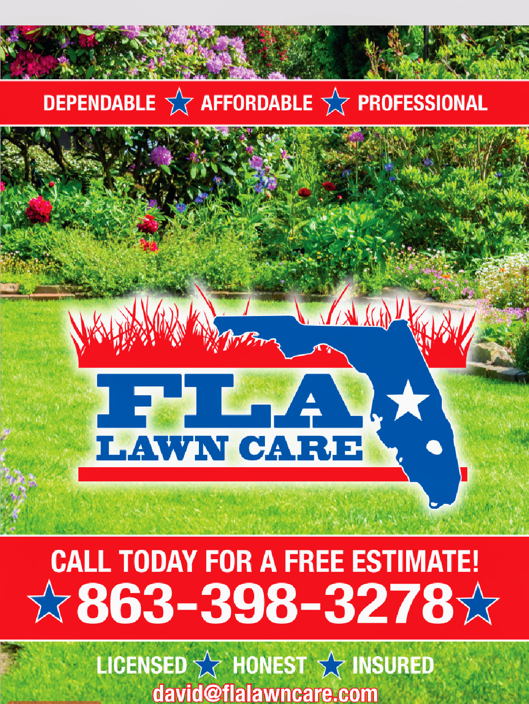 Fla Lawn Care Logo
