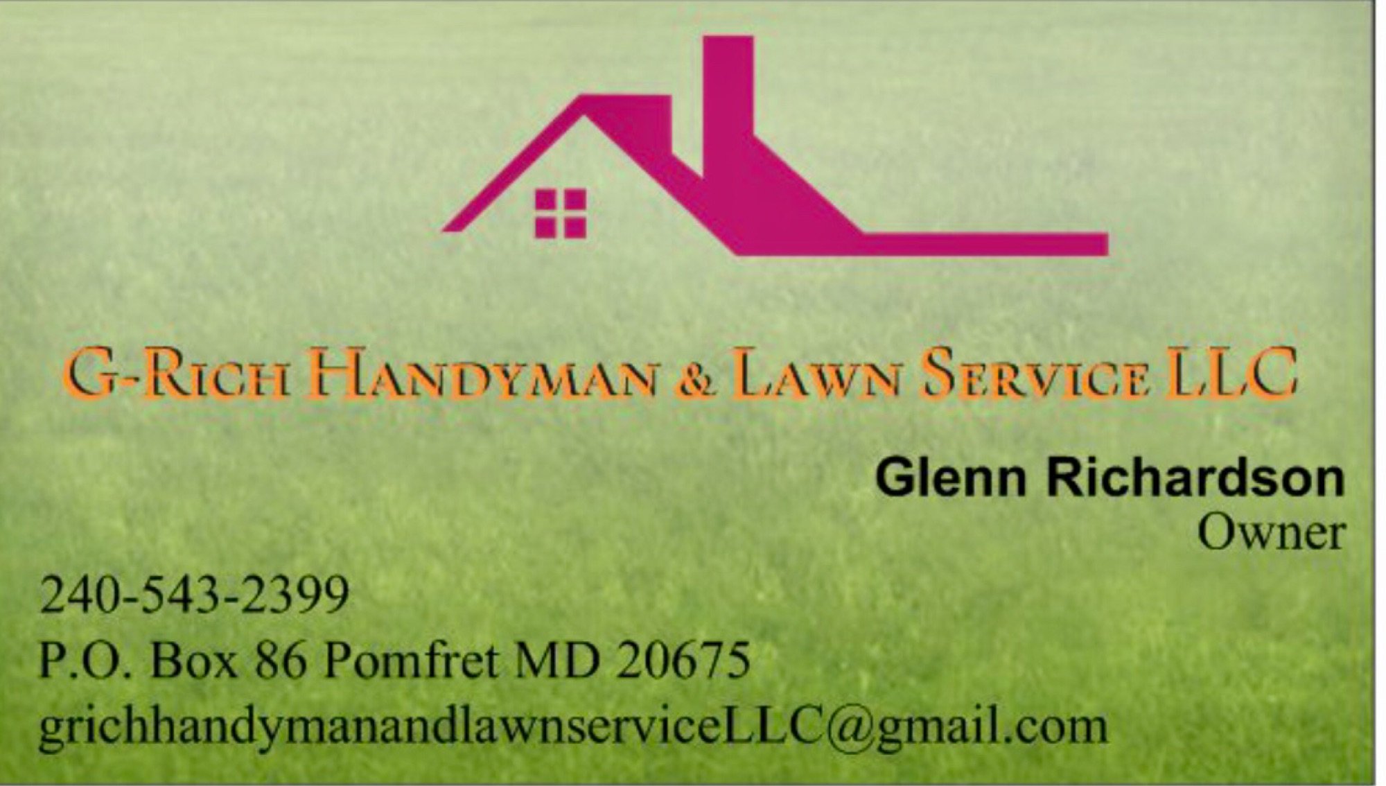 G-Rich Handyman and Lawn Service Logo