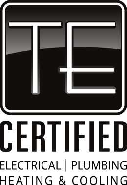 TE Certified, Electrical, Plumbing, Heating & Cooling Logo