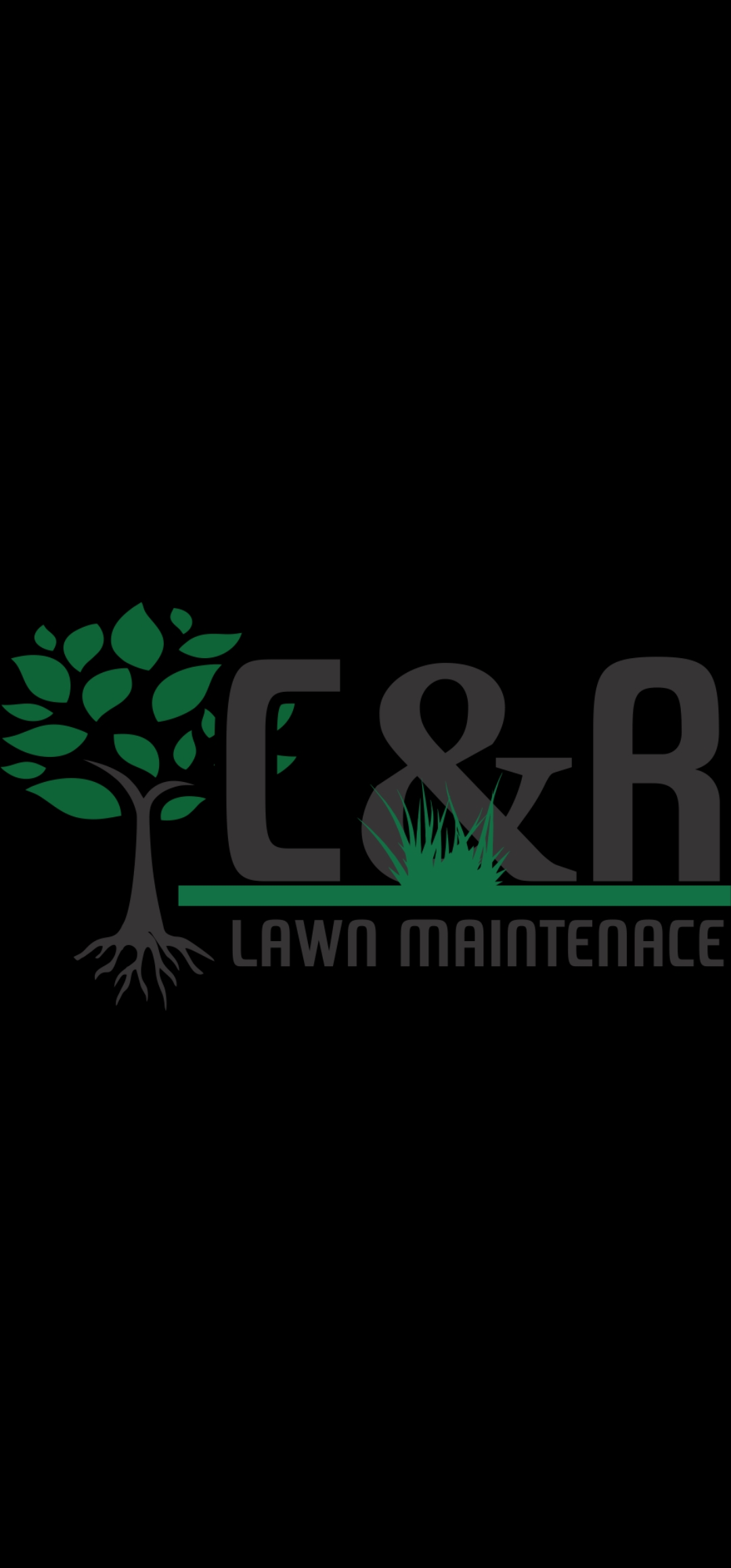 C and R Lawn Maintenance Logo