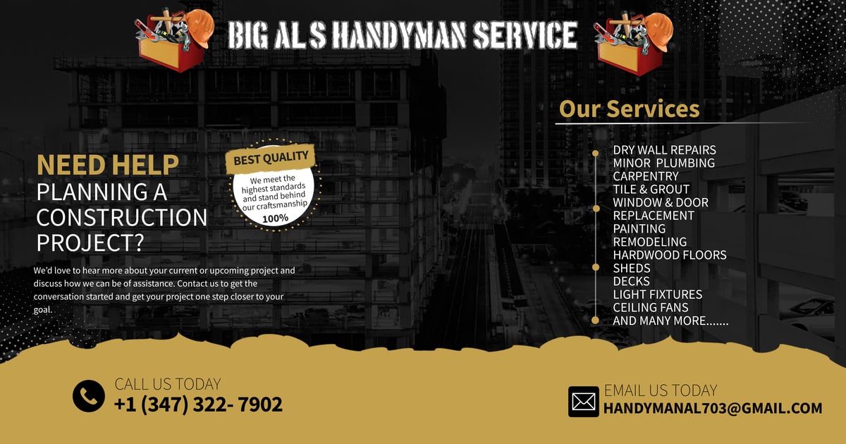 Big Al's Handyman Services Logo