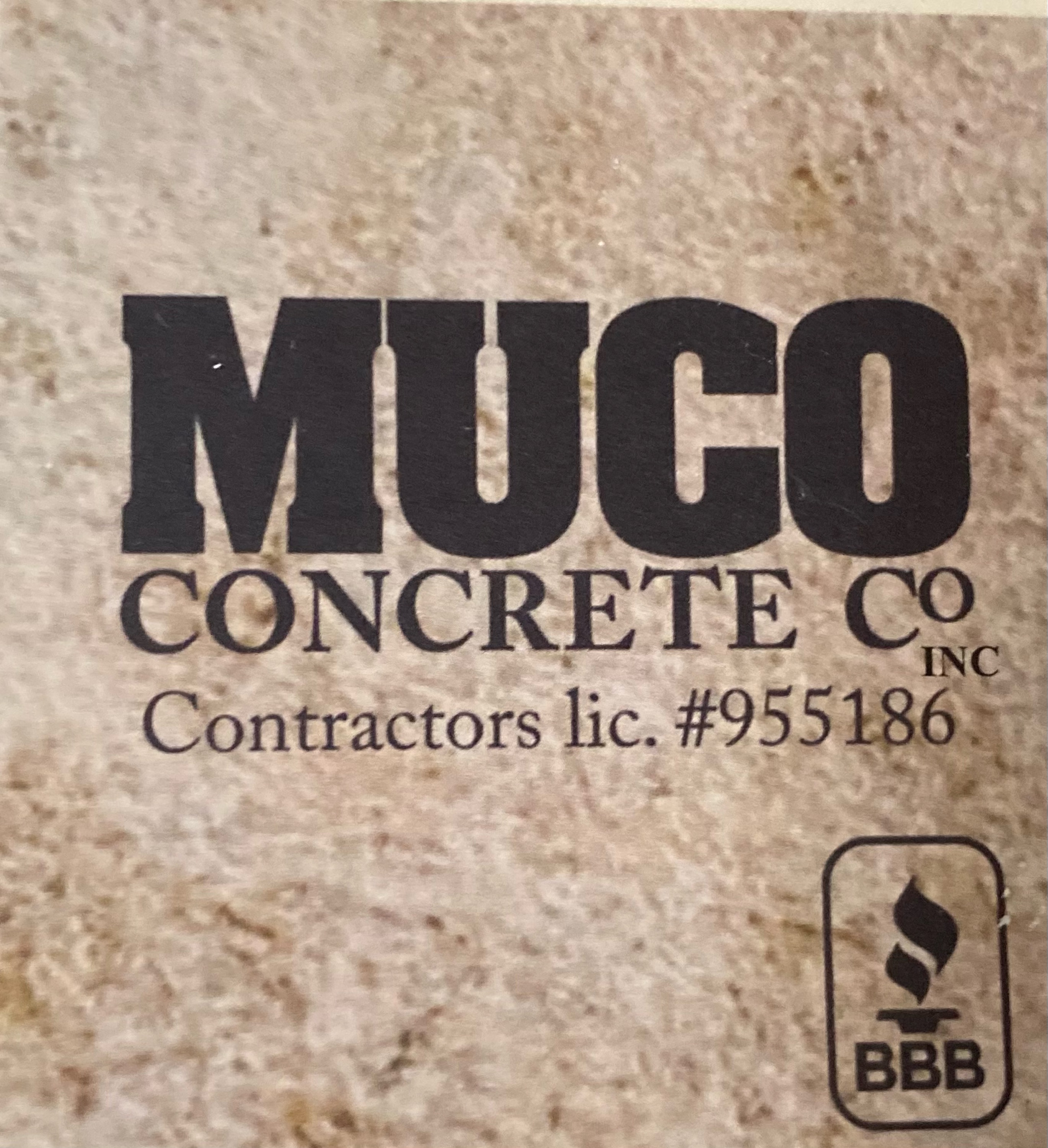 Muco Concrete, Co. Logo