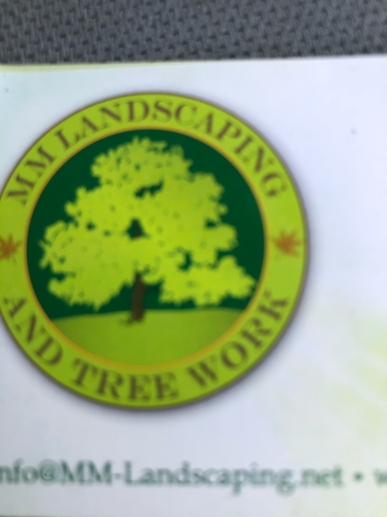 M&M Landscaping & Tree Work Logo