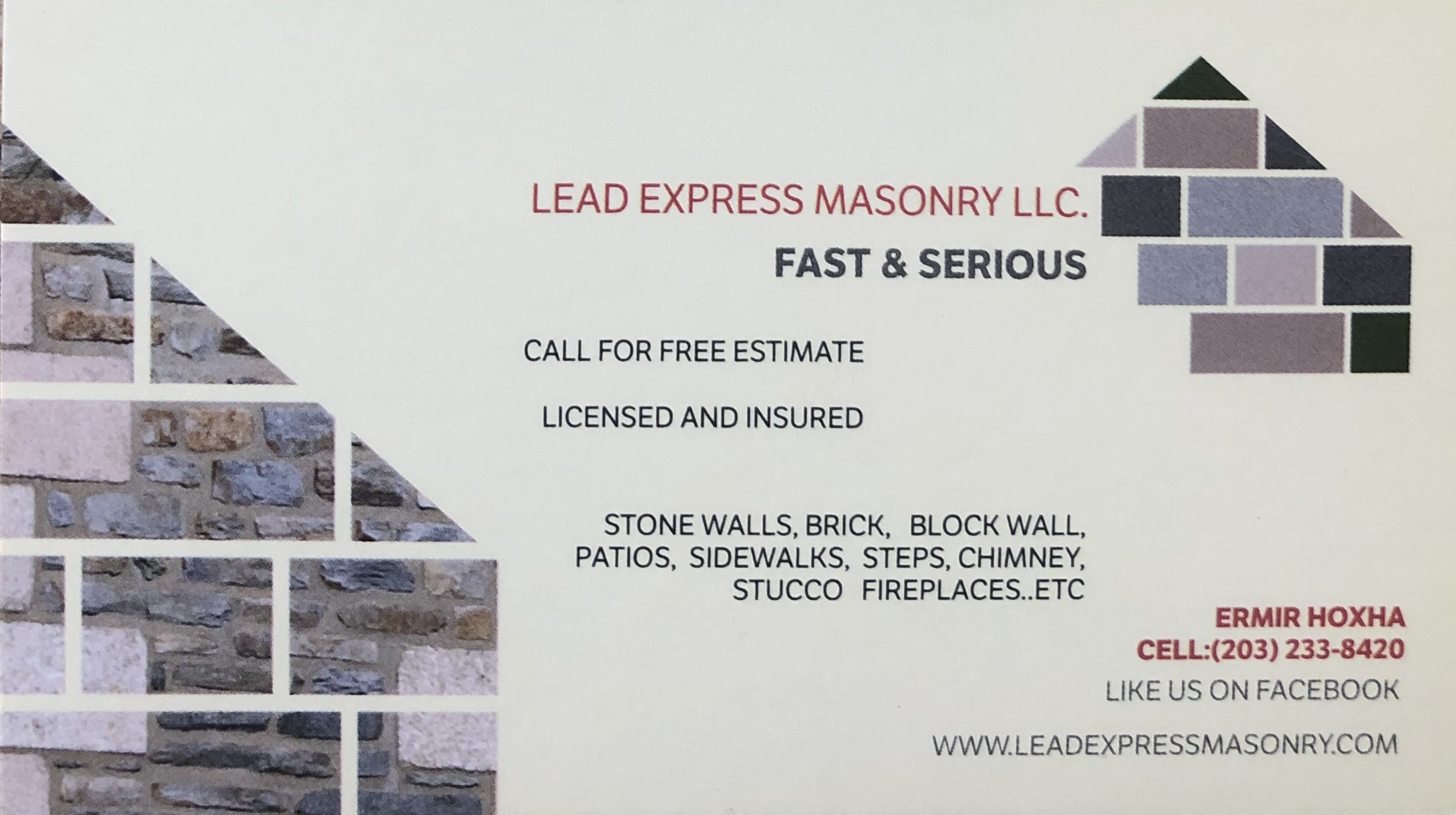 Lead Express Masonry, LLC Logo