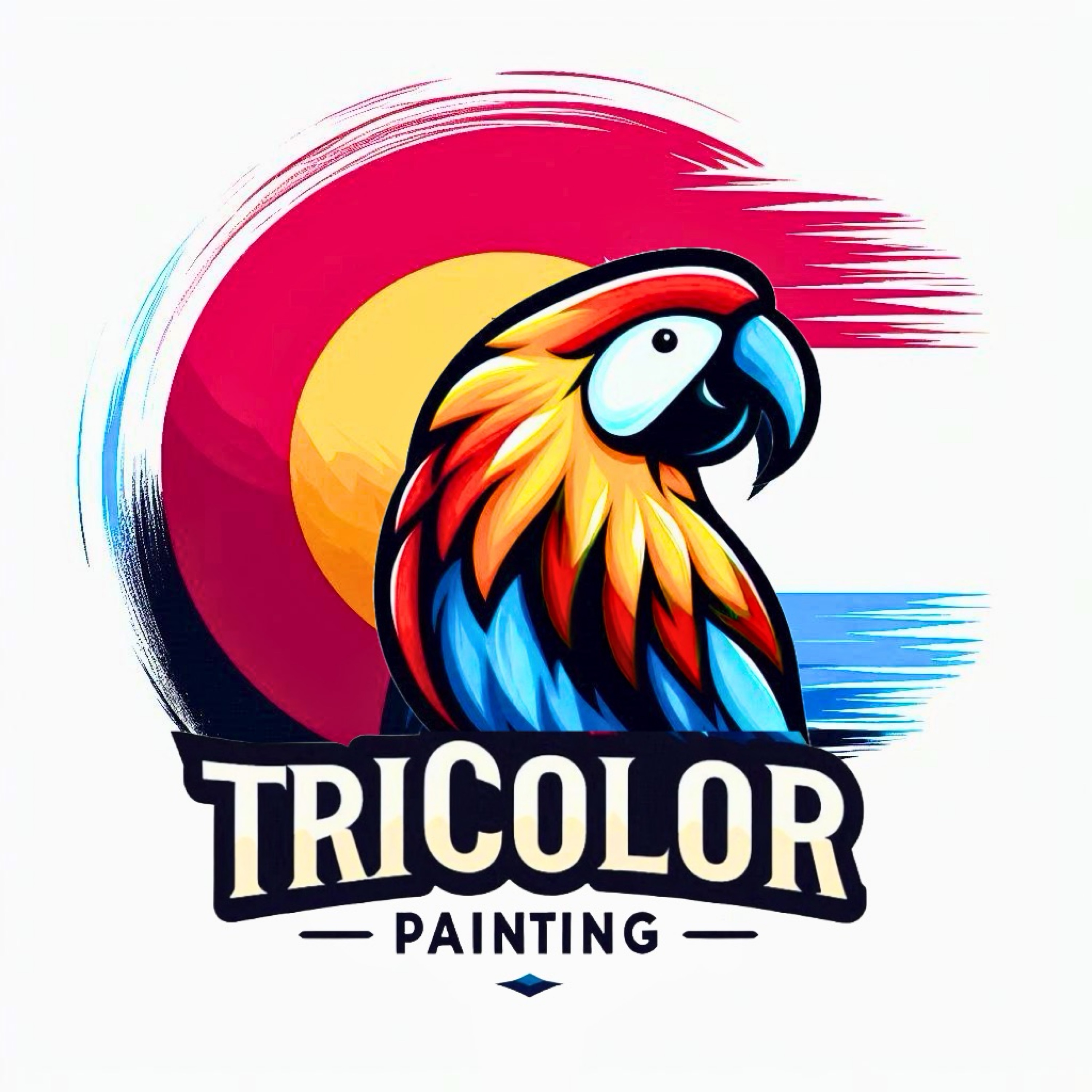 Tricolor Painting Logo