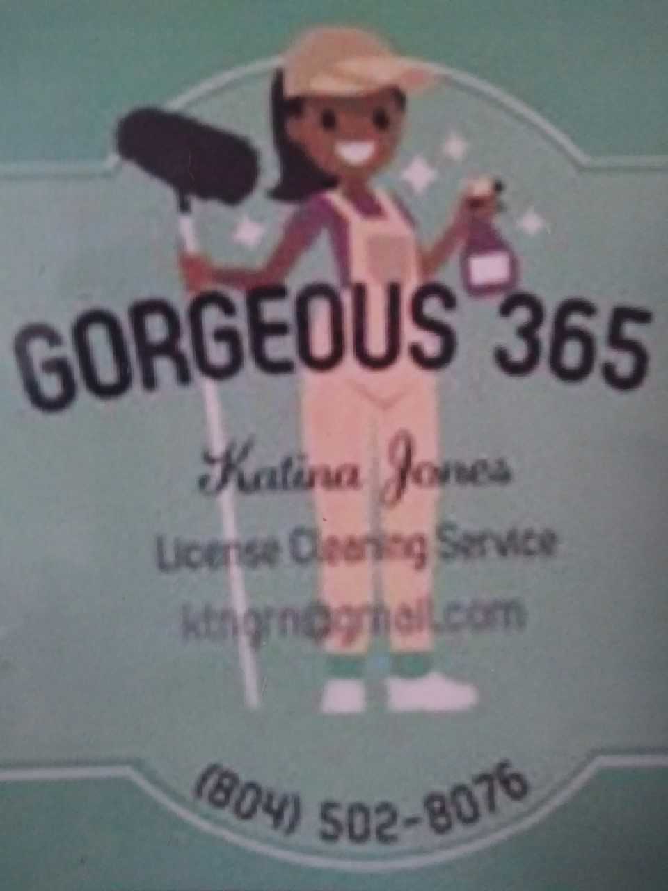 Gorgeous 365 License Cleaning Service Logo
