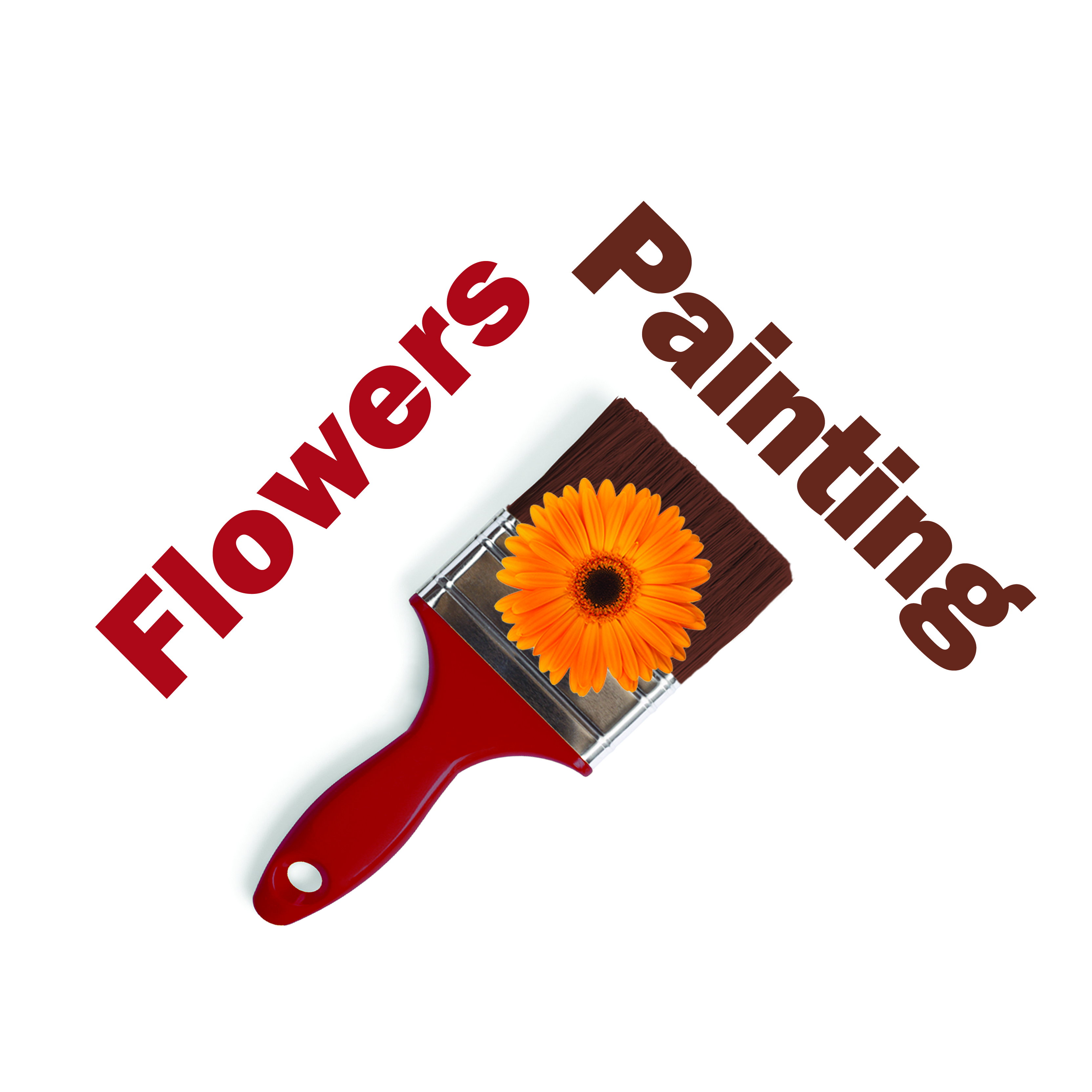 Flowers Painting Logo