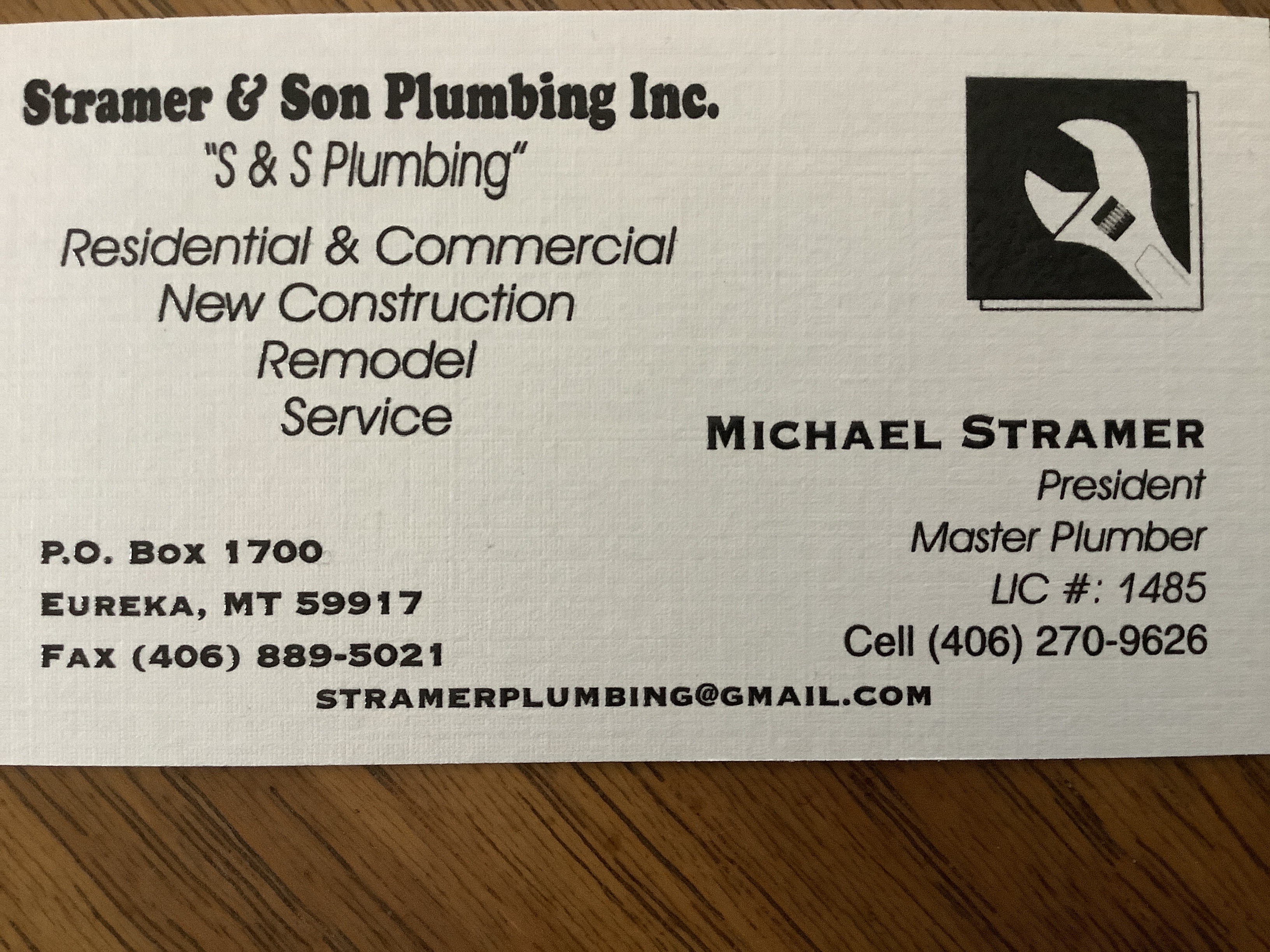 Stramer & Son Plumbing, Inc. Logo