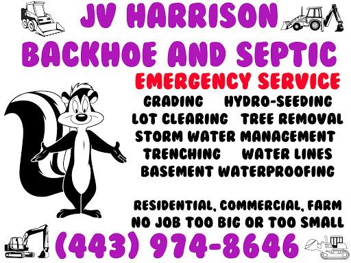 J. V. Harrison's Backhoe & Septic Logo