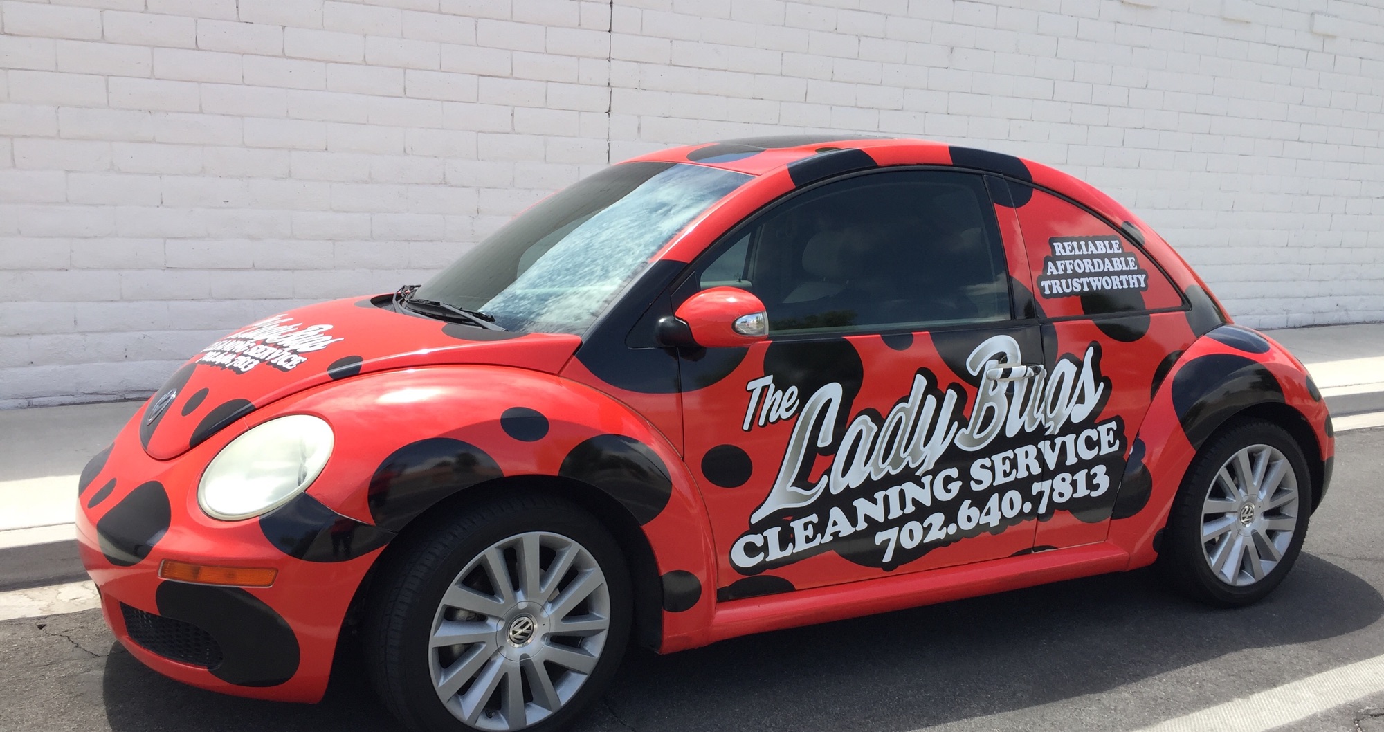The Ladybug's Cleaning Service Logo