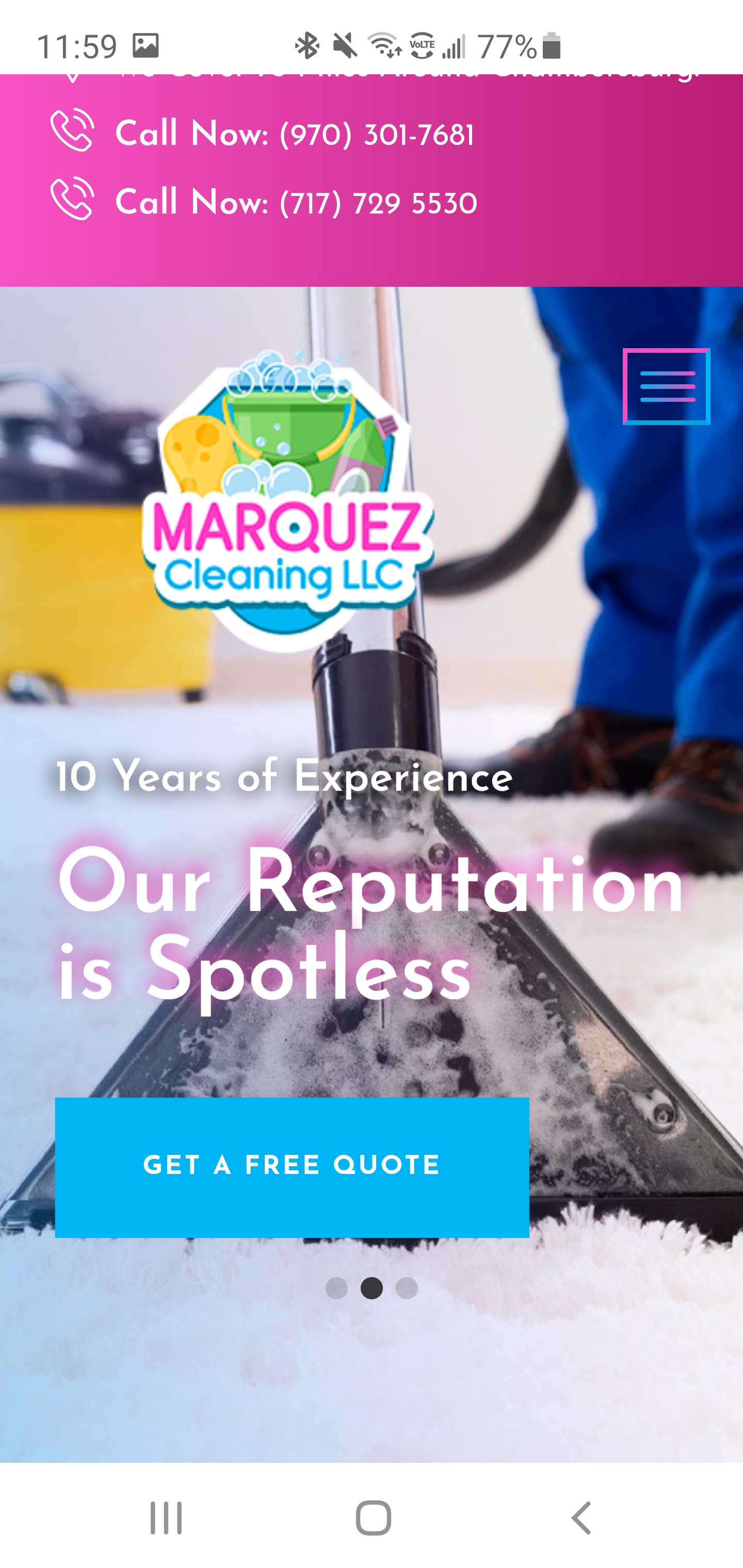 Marquez Cleaning Logo