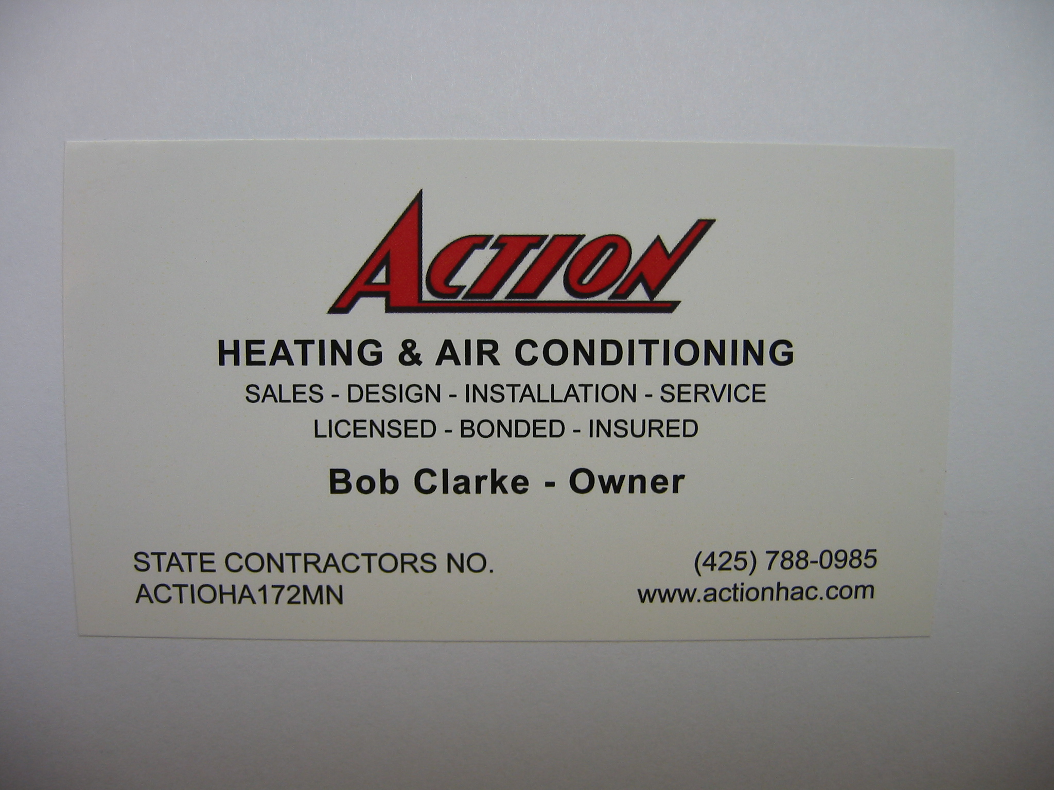 Action Heating & Air Conditioning Logo