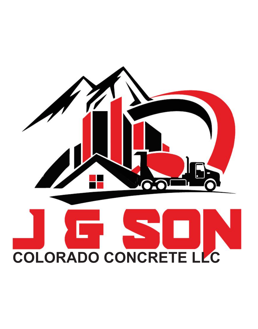 J & Son Concrete Logo