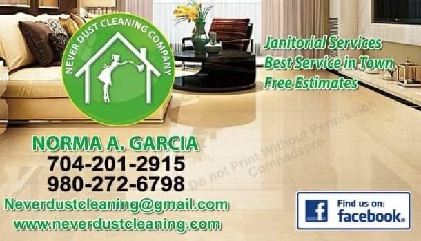 Never Dust Cleaning Logo