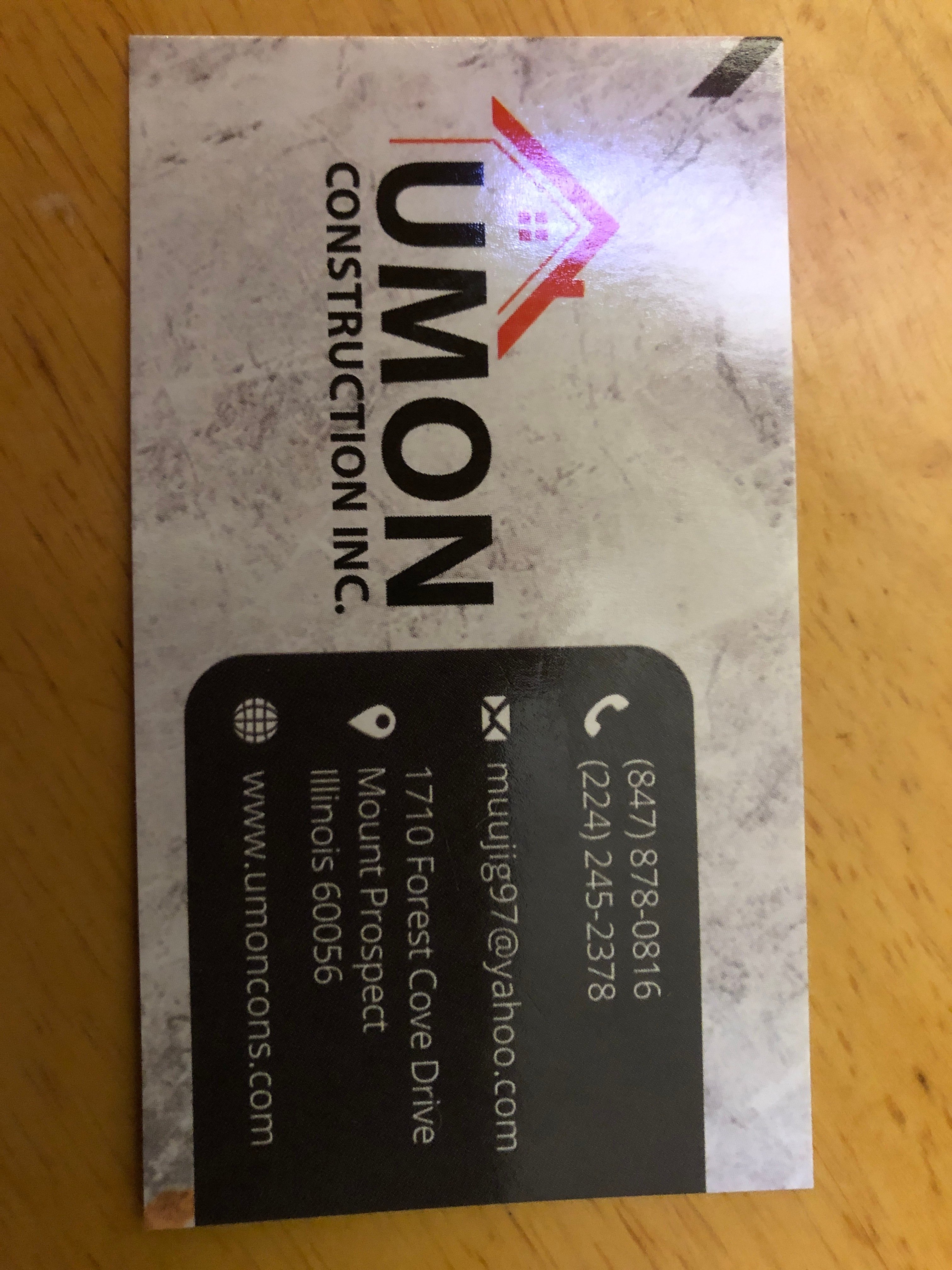 Umon Construction, Inc. Logo