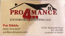 Pro4mance Roofing & Exteriors, LLC Logo
