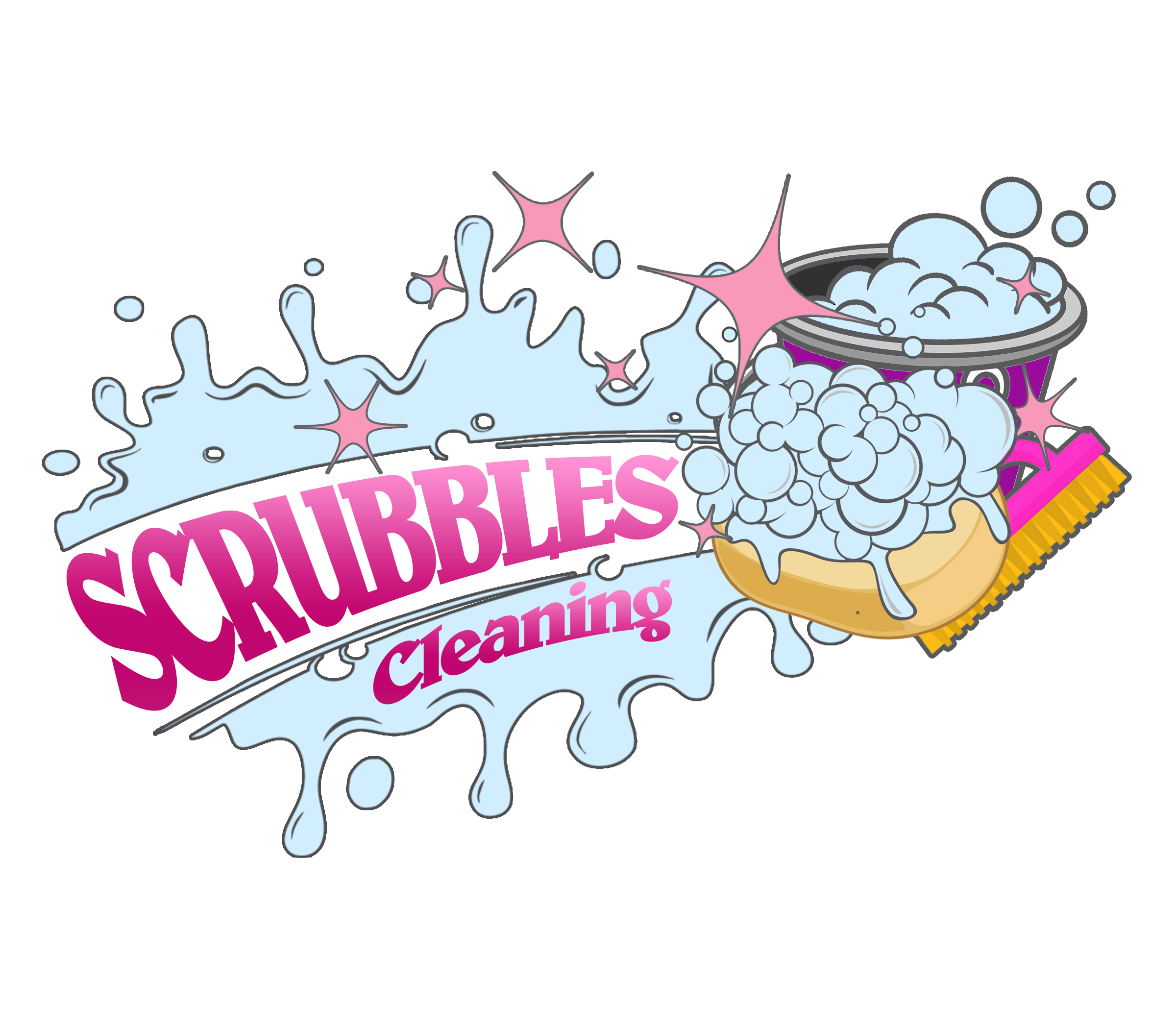 Scrubbles Cleaning Logo