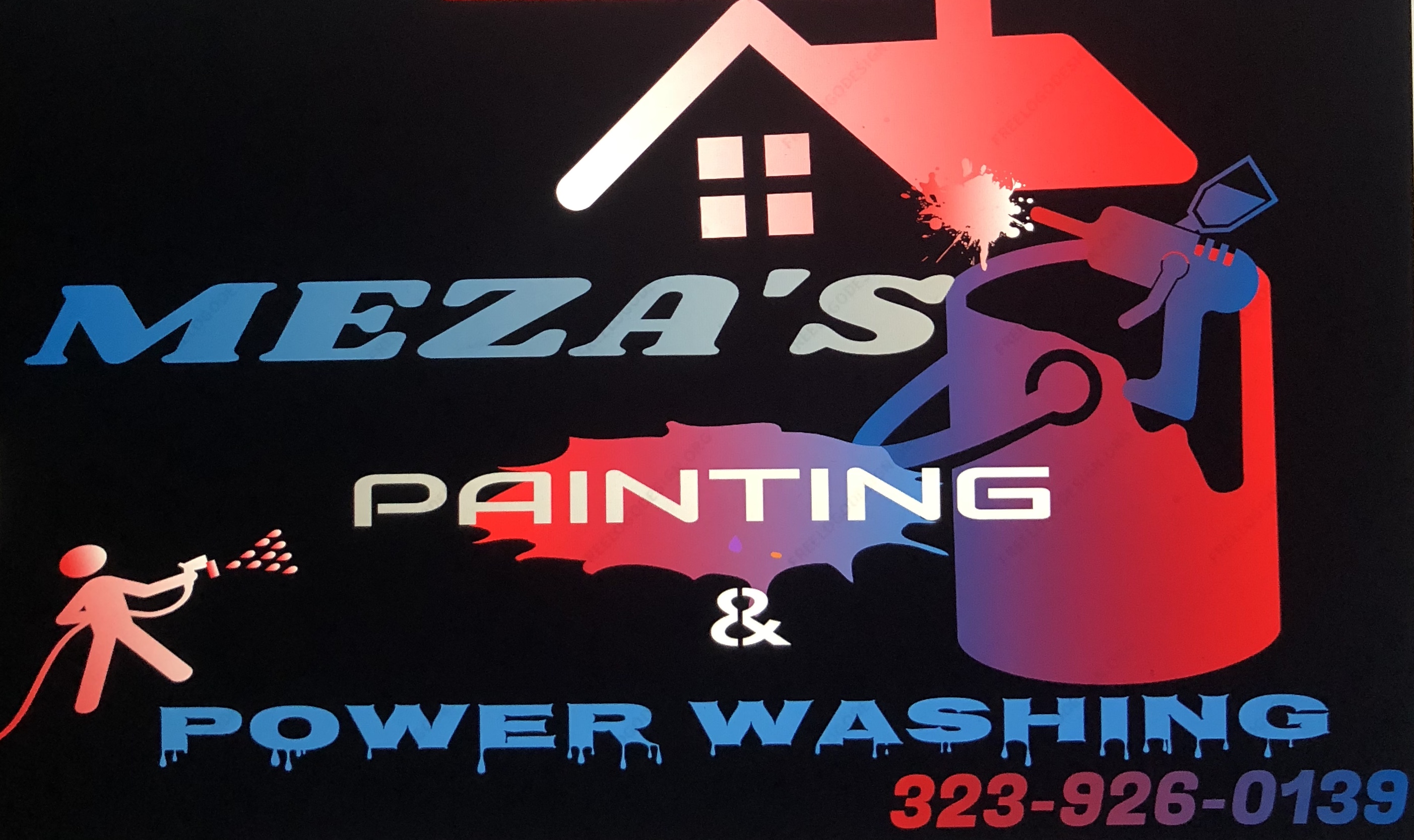 Meza's Power Washing Logo