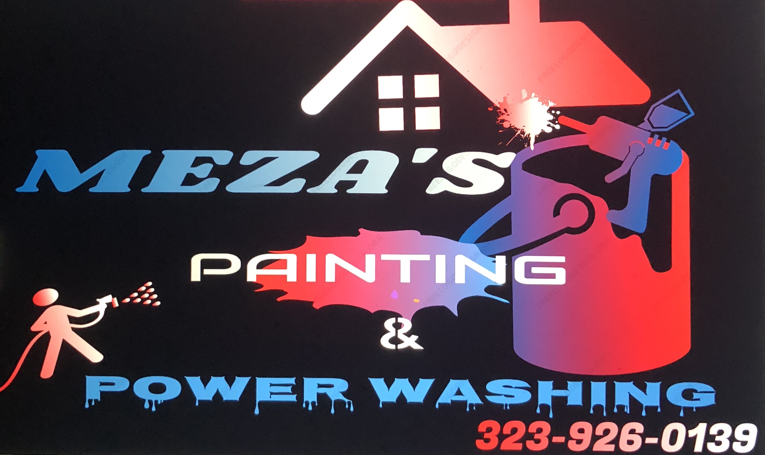 Meza's Power Washing Logo