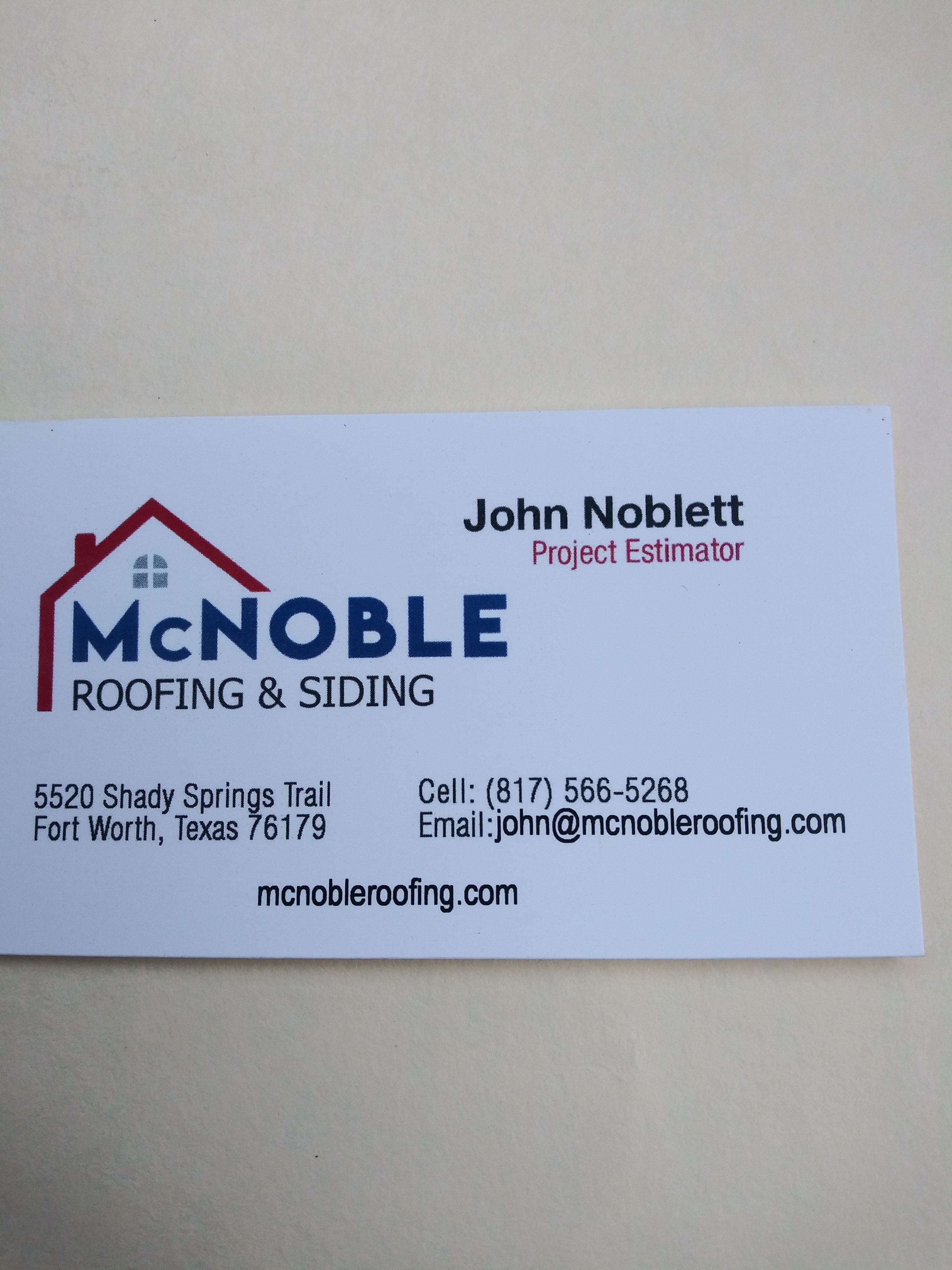 McNoble Roofing & Siding Logo