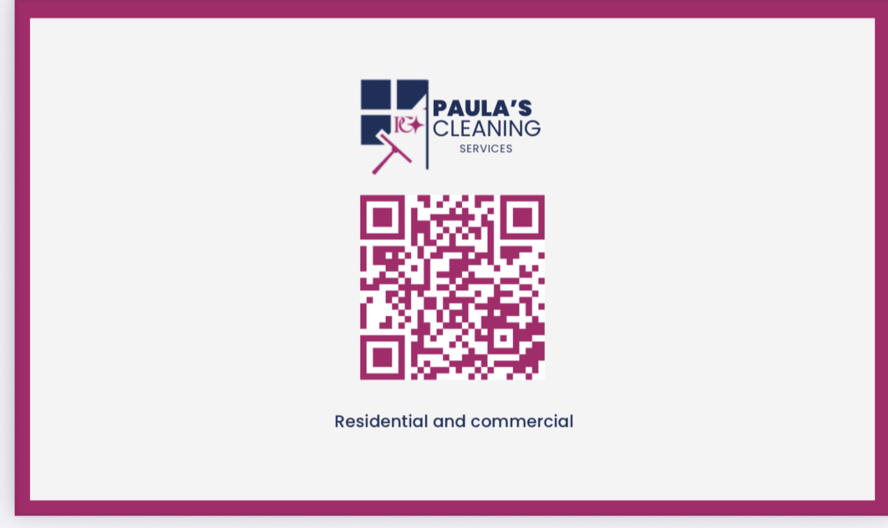 Paula's Cleaning Service Logo