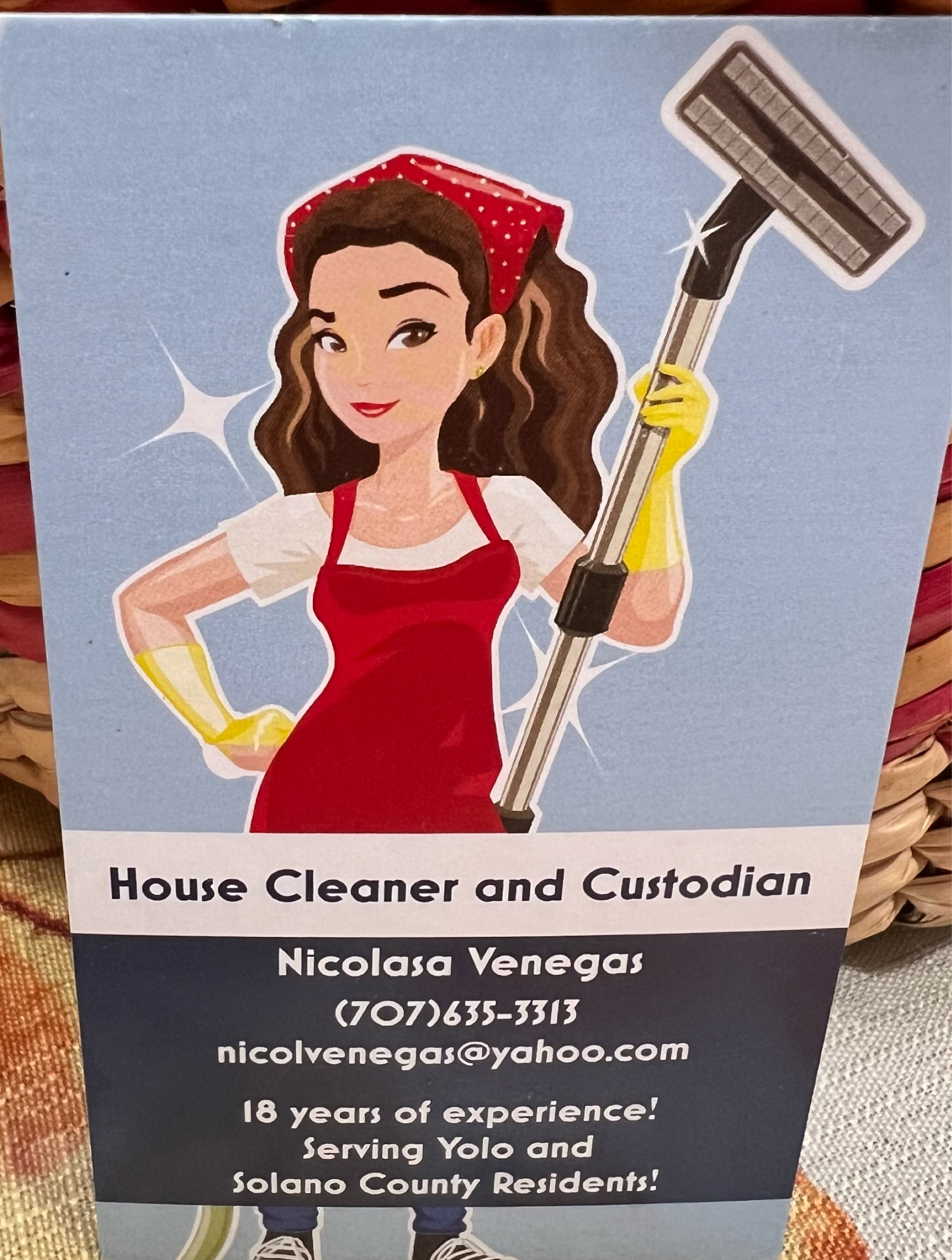 House Cleaning and Custodian Logo