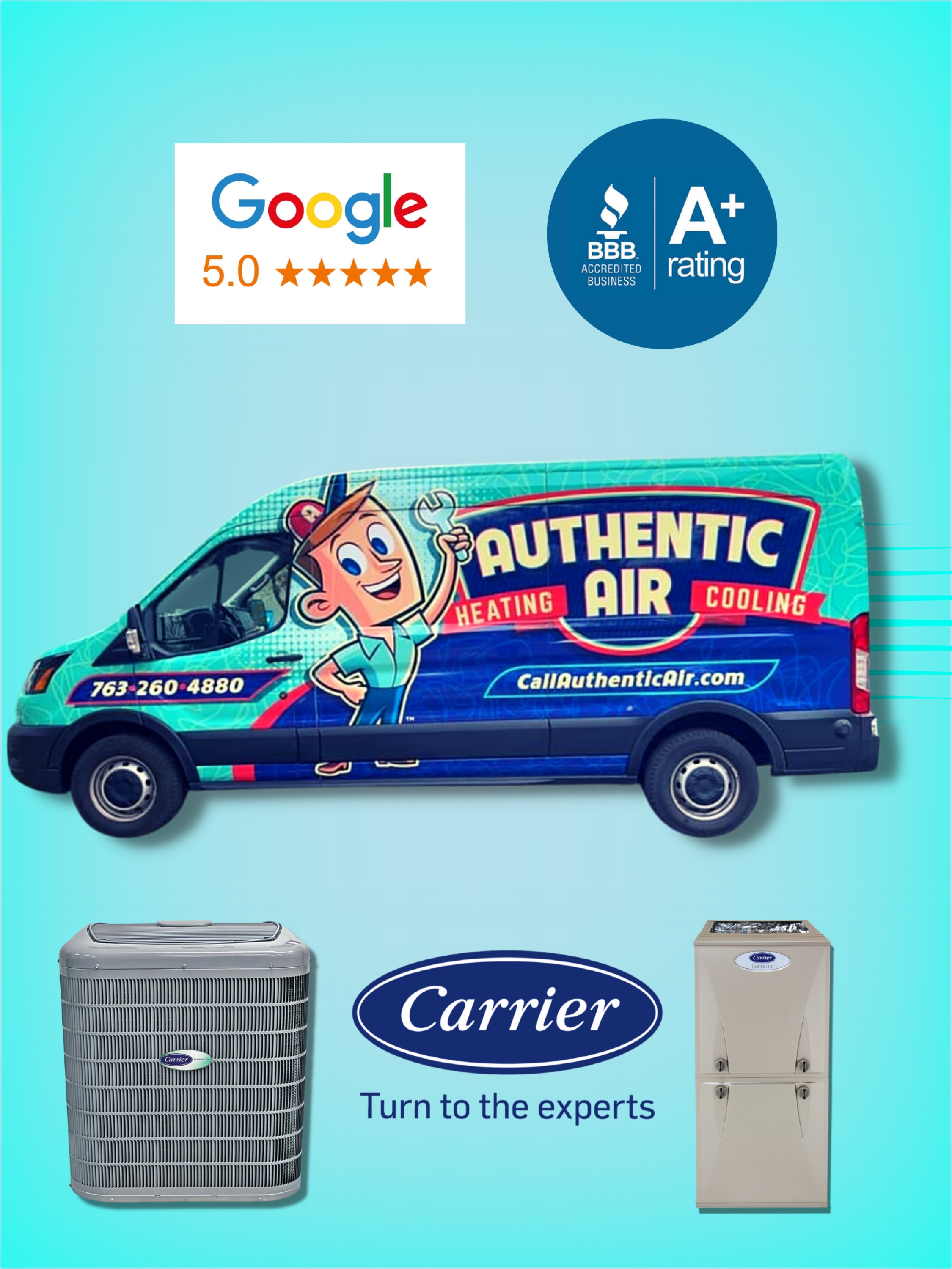 Authentic Air Heating & Cooling LLC Logo