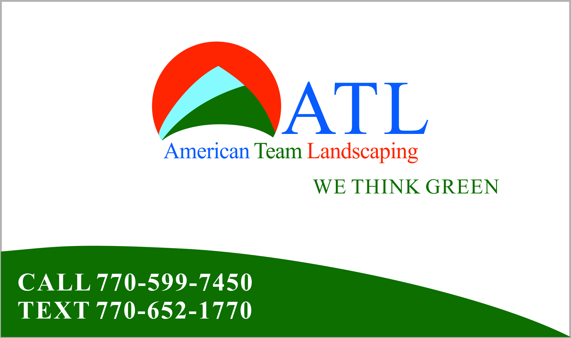 American Team Landscaping Logo