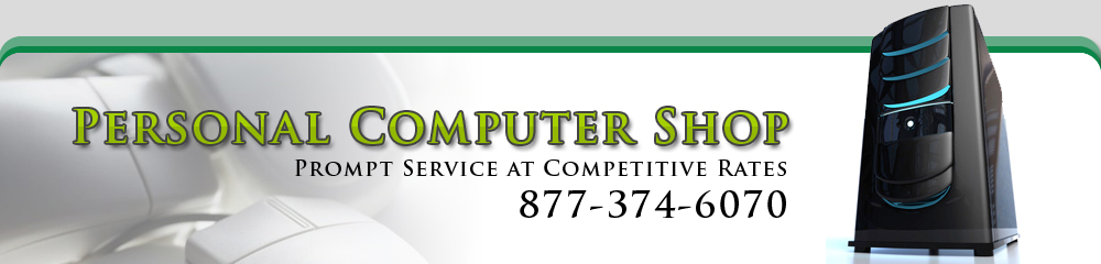 Personal Computer Shop Logo