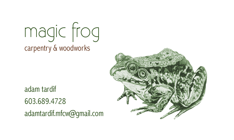 Magic Frog Carpentry & Woodworks Logo