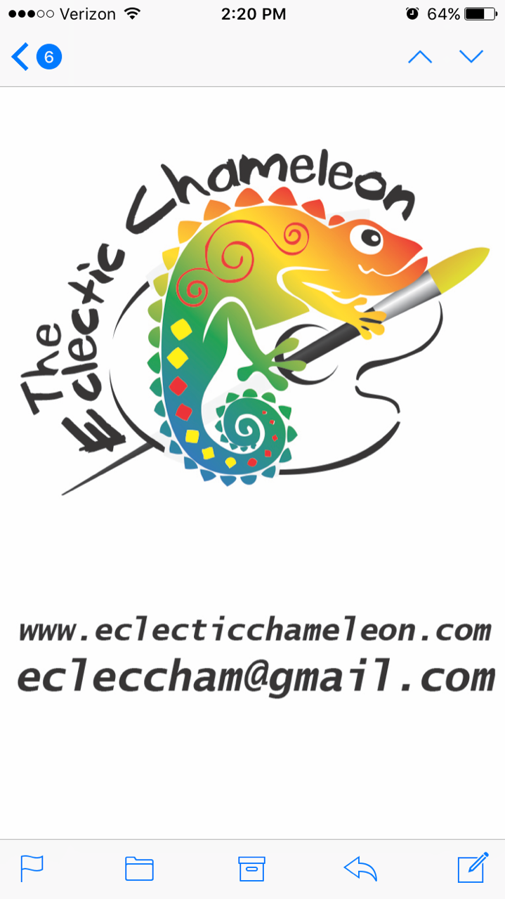The Eclectic Chameleon Logo