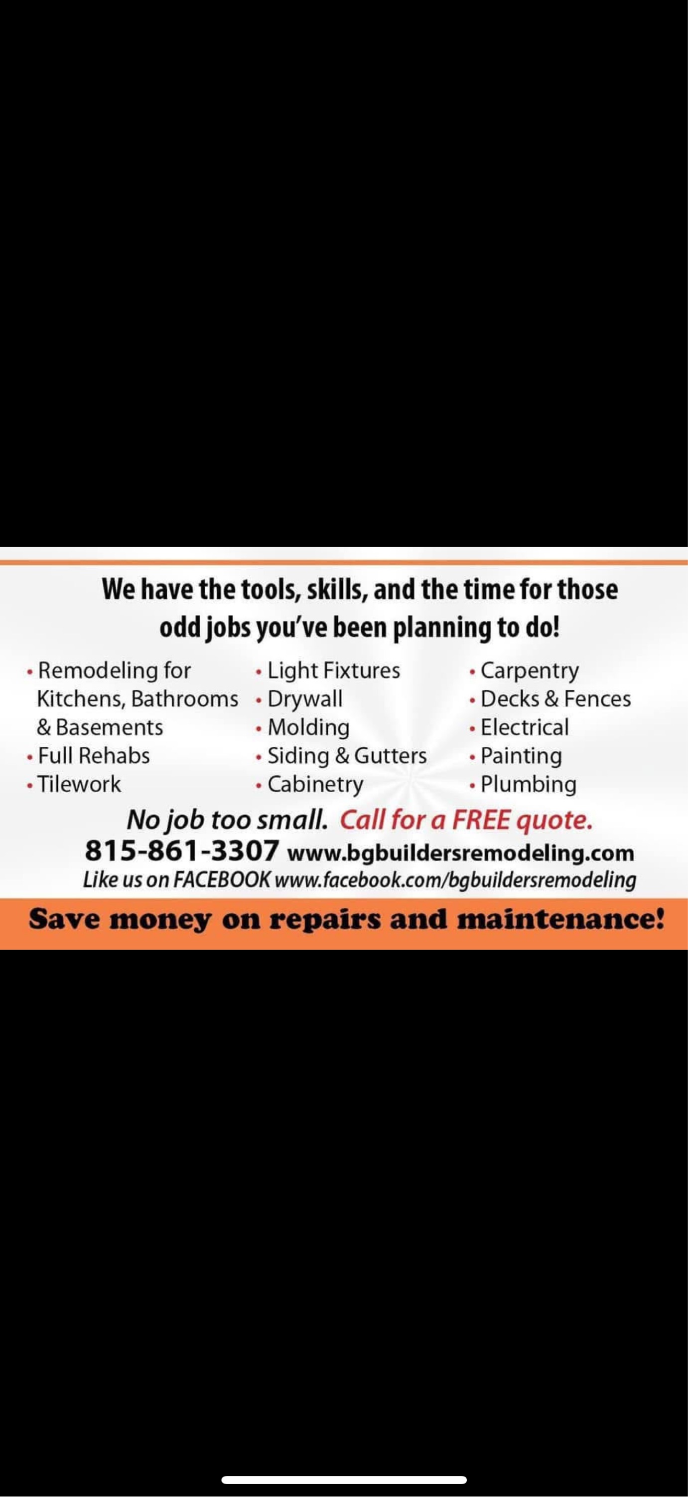 B&G Remodeling Services Logo