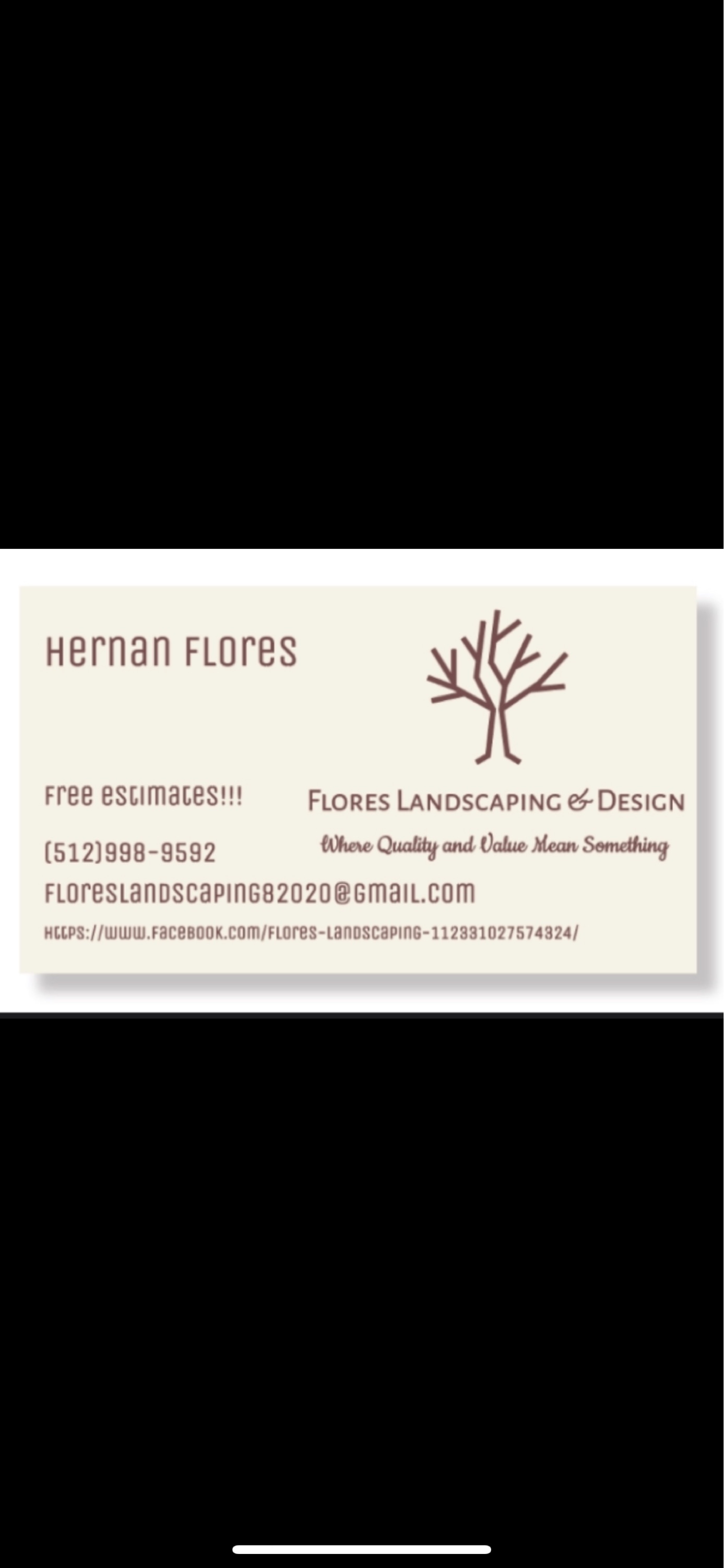 Flores Landscaping Logo
