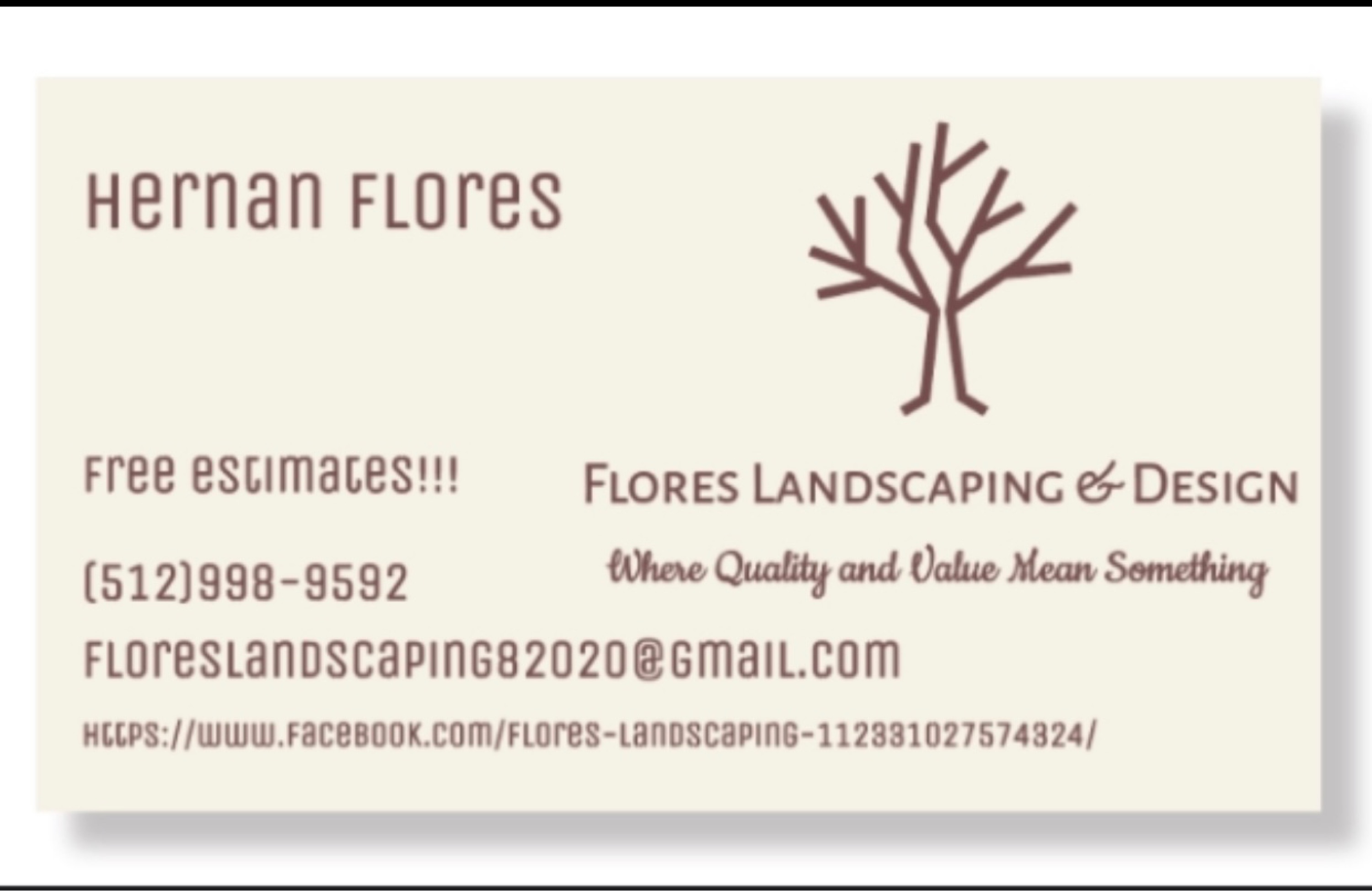 Flores Landscaping Logo