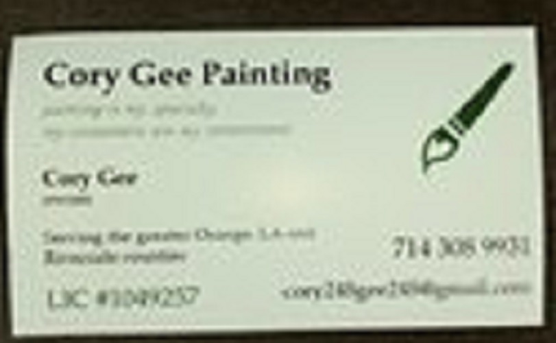 Cory Gee Painting Logo