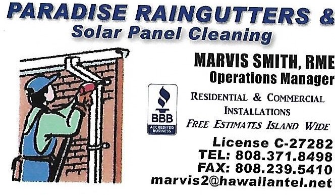 Paradise Raingutters, LLC Logo