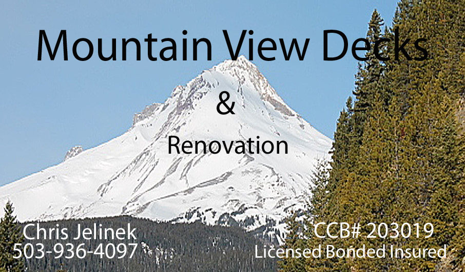 Mountain View Decks & Renovation Logo