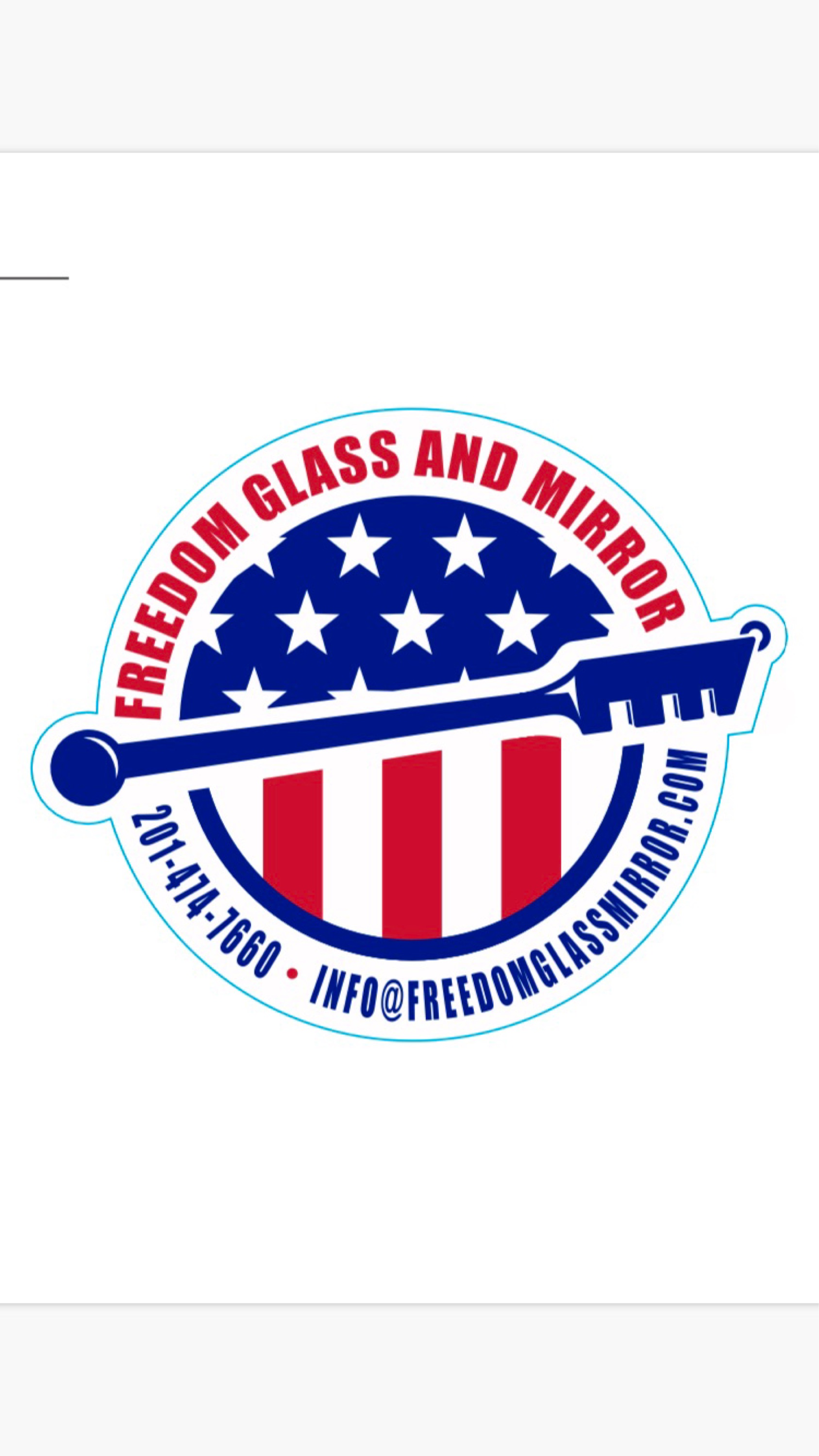 Freedom Glass and Mirror Logo