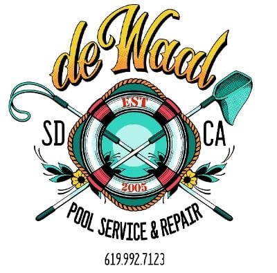 De Waal's Pool Service and Repair Logo