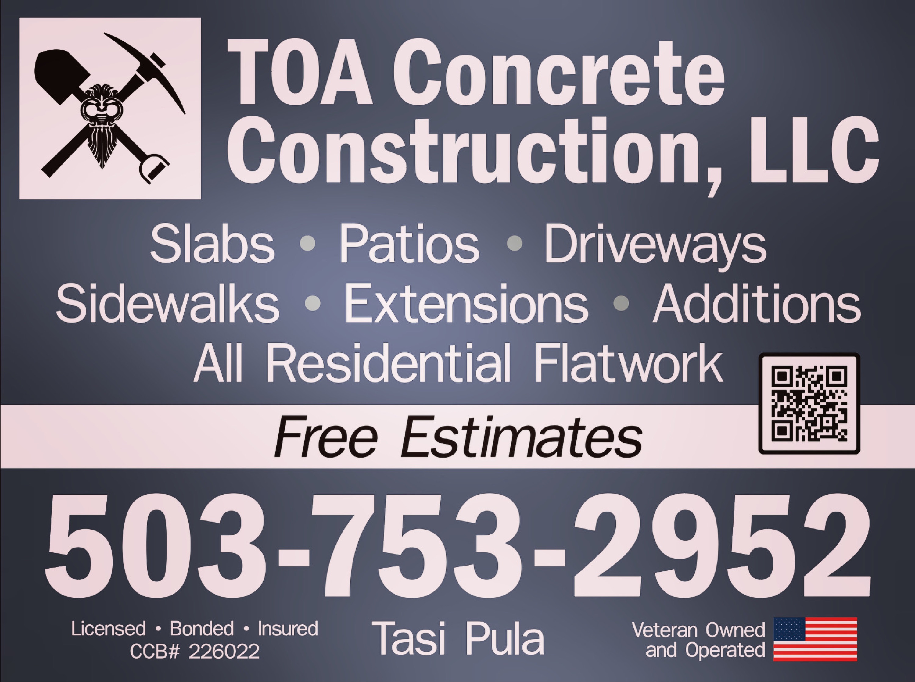 TOA Concrete Construction, LLC Logo
