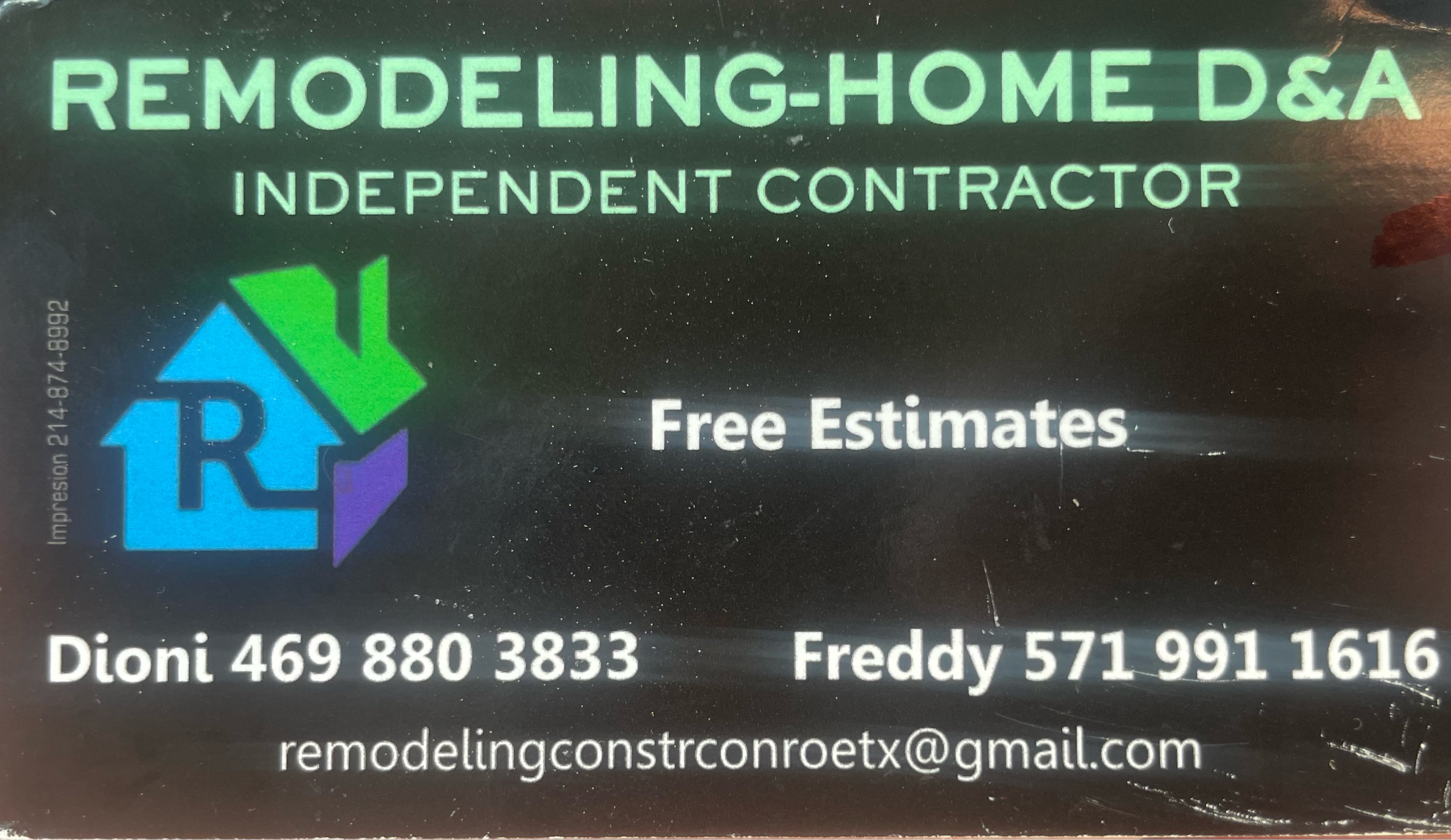 Remodeling-Home D & A Logo