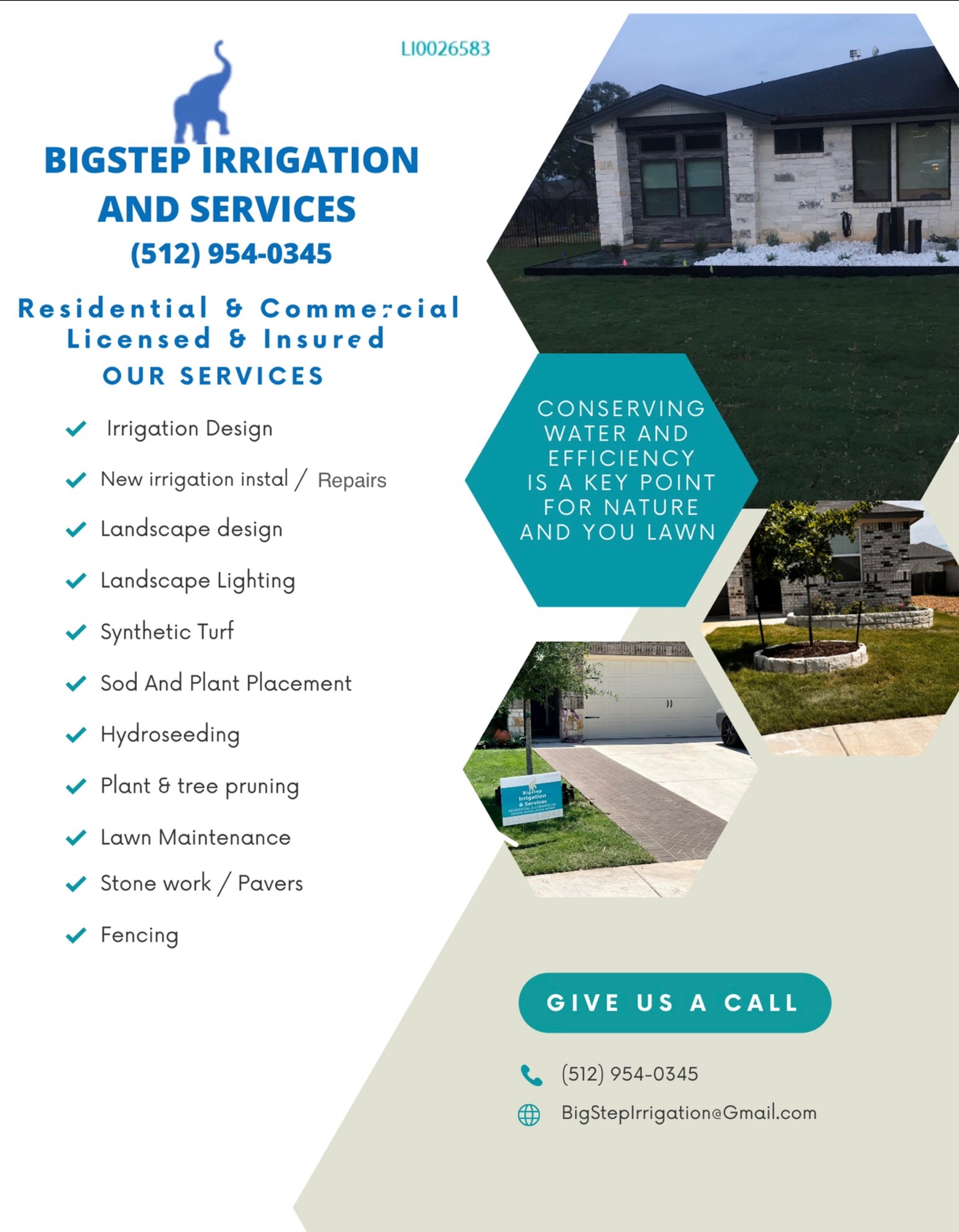 BigStep Irrigation and Services Logo