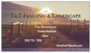 T&T Fencing & Landscape Logo
