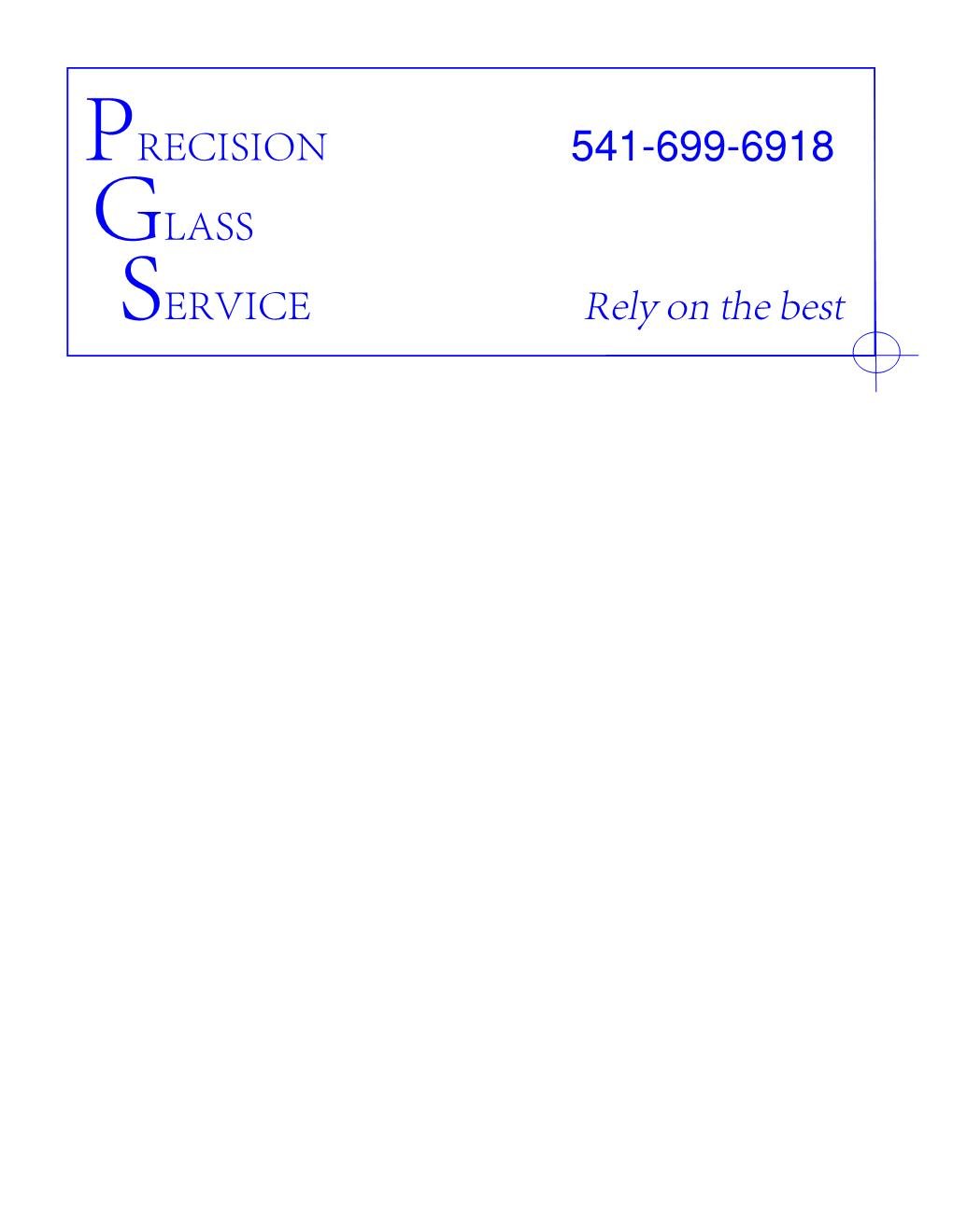 Precision Glass Service Logo