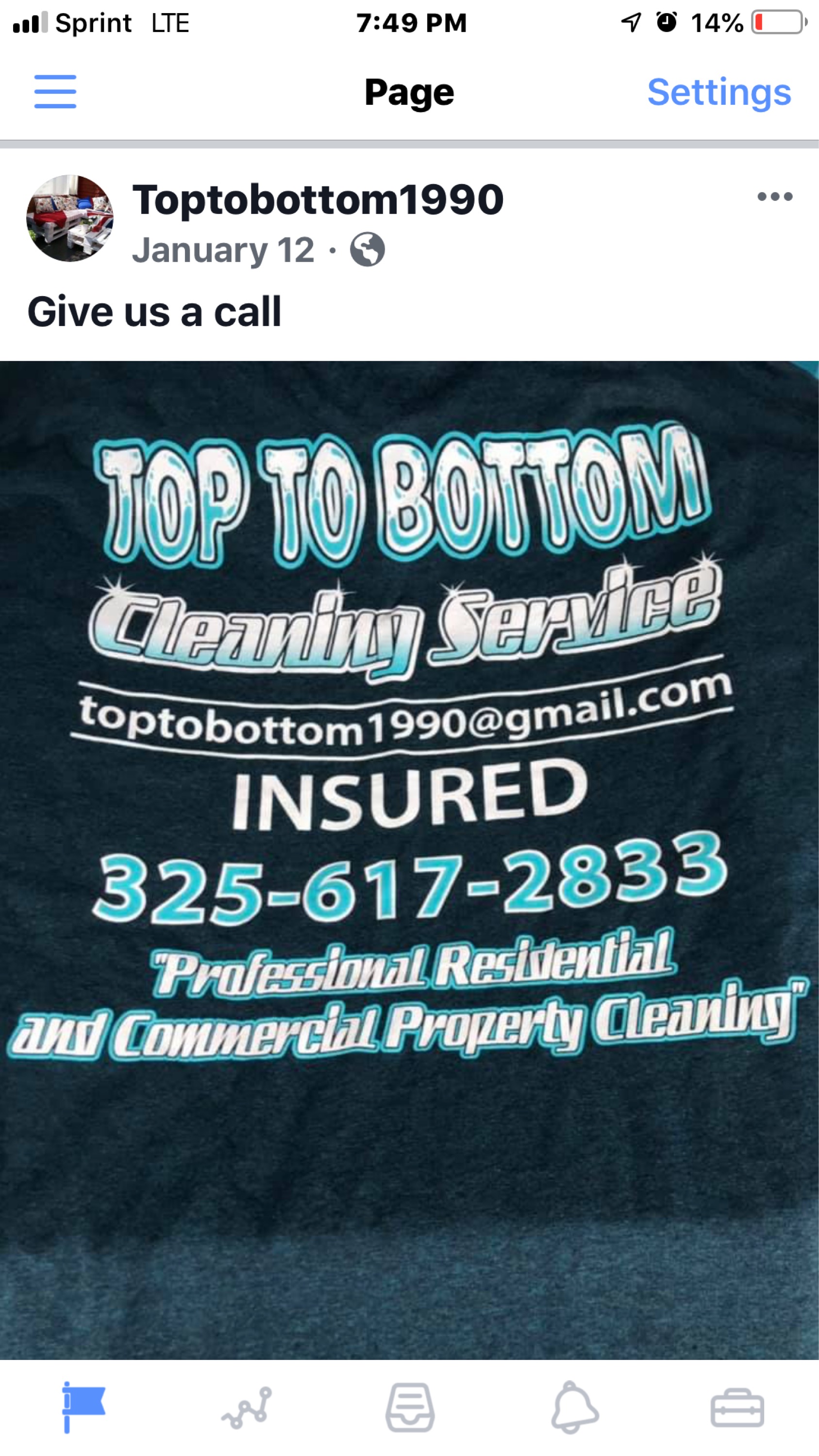Top To Bottom Cleaning Services Logo