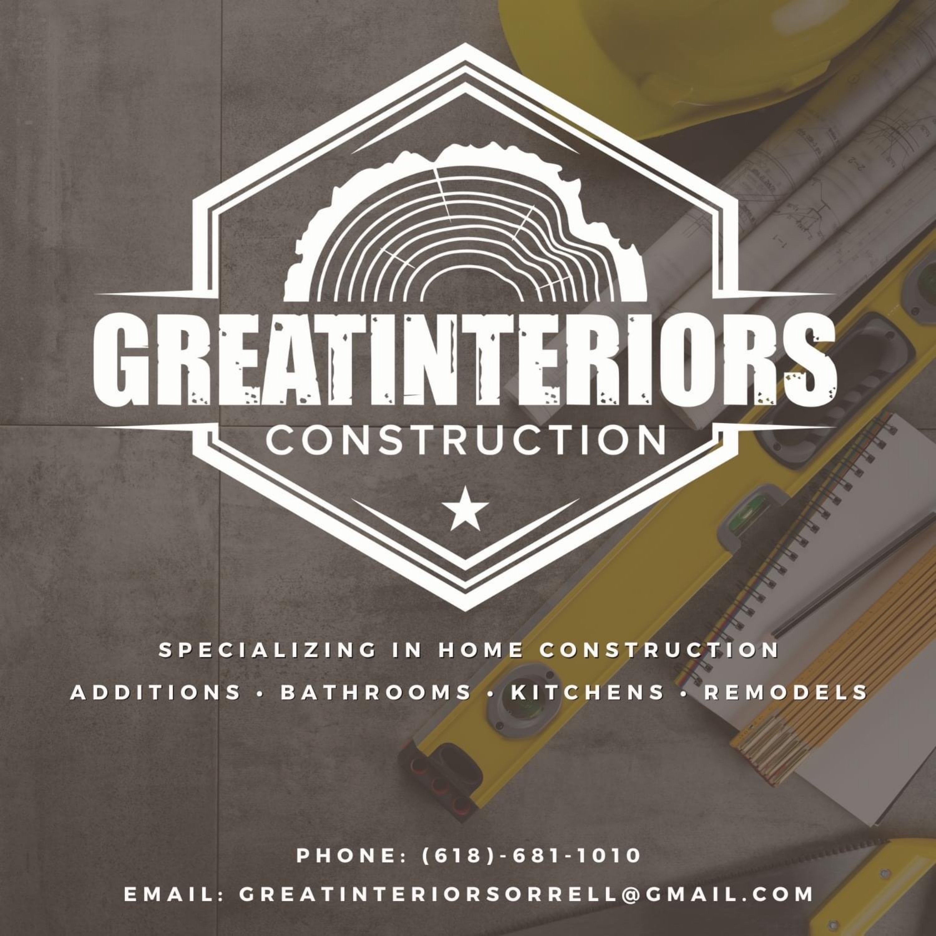 Great Interiors Construction Logo